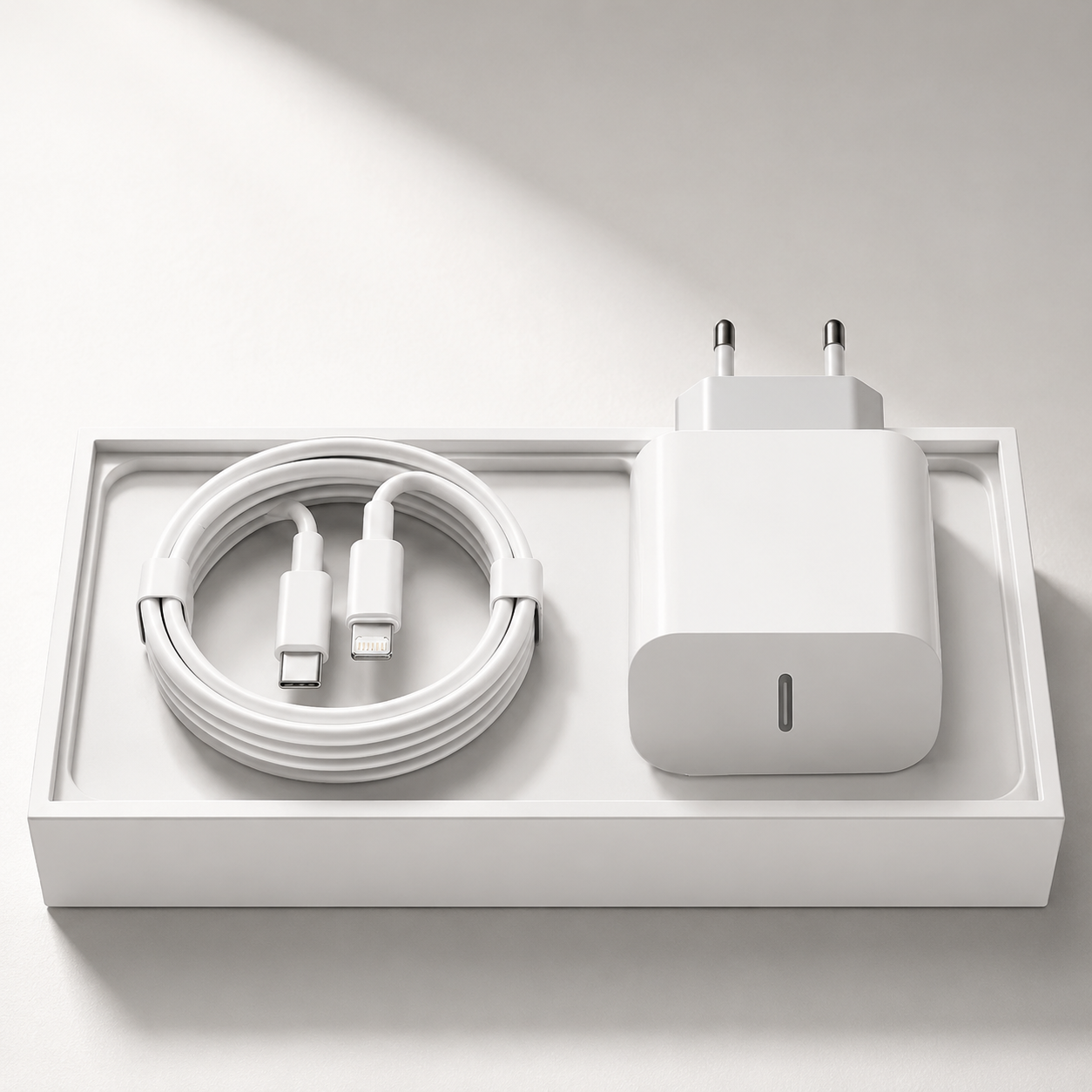 Premium USB-C Fast Charger 20W Power Adapter Power Delivery Compact Wall Plug Safe Charging Protection Stable Output Lightweight Travel Design