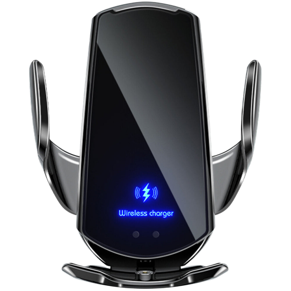 Premium Wireless Car Charger 30W Fast Charging Magnetic Phone Mount Infrared Auto Clamp USB-C LED Display Smart Vent Holder Hands Free Charging