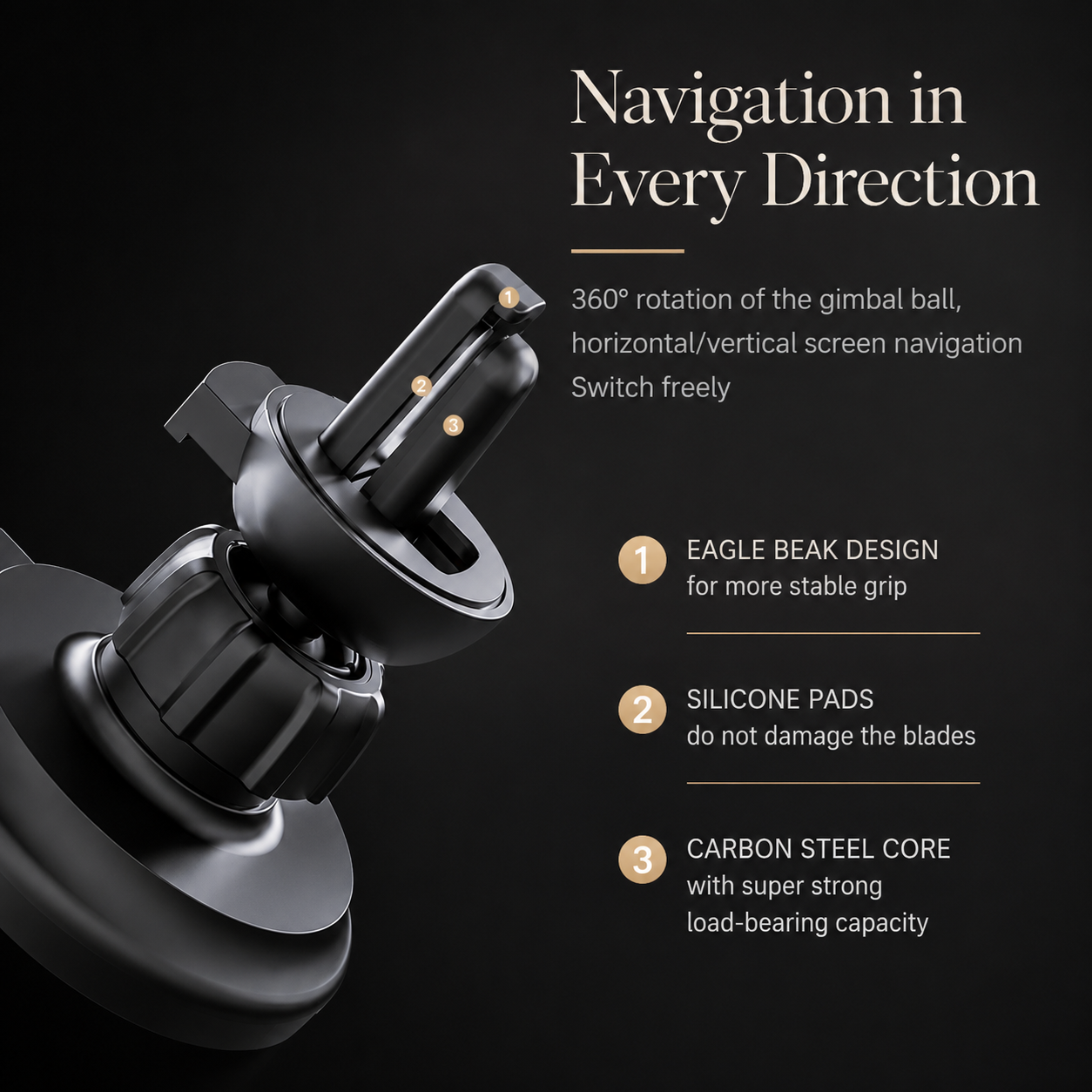 Premium Wireless Car Charger MagSafe Compatible 30W Fast Charging Magnetic Phone Mount Auto Holder Dashboard Vent Mount Hands Free Driving Dock