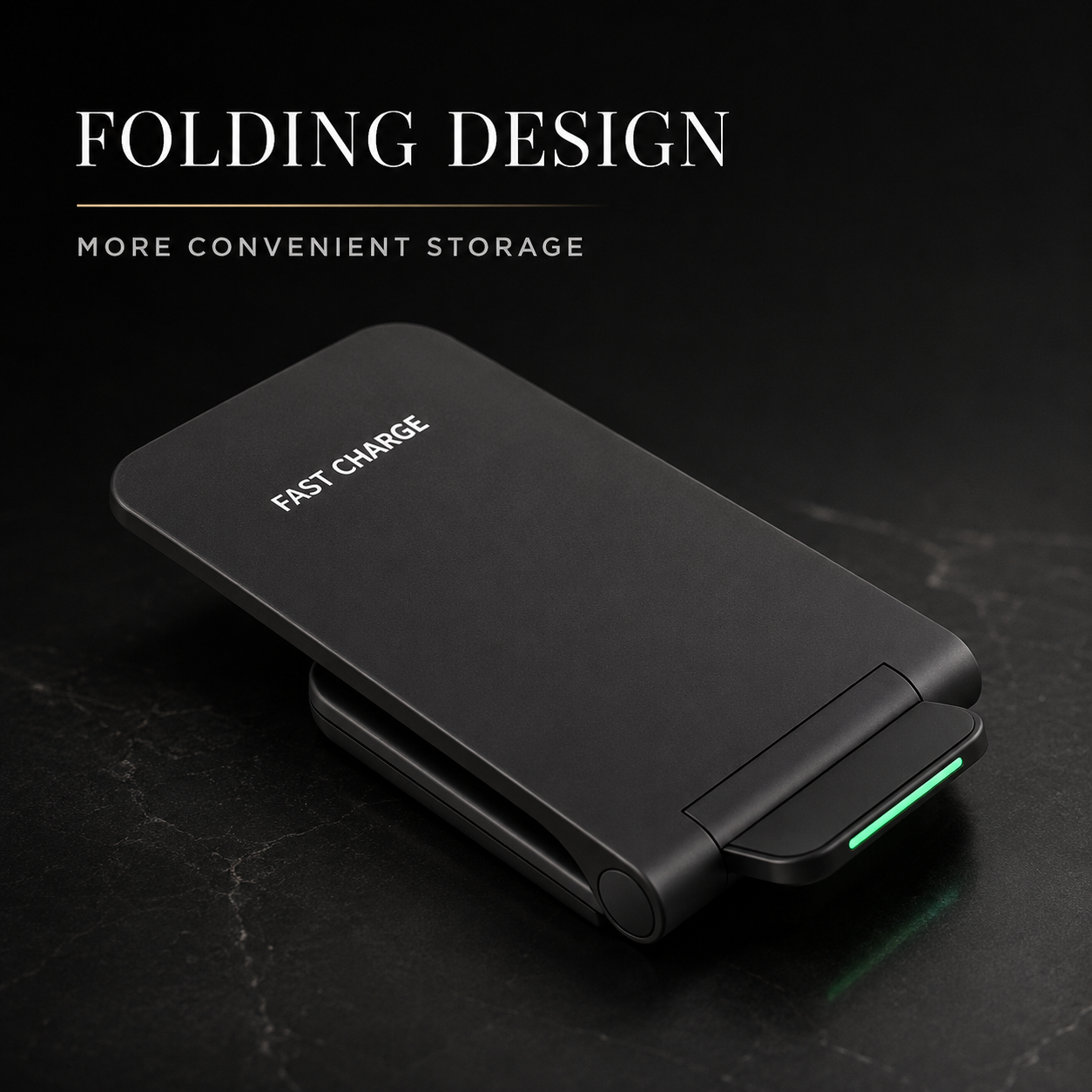 Premium Wireless Charger Foldable 30W Fast Charging Stand Pad Portable Dock Multi Device Charging Station Smartphone Earbuds Travel Friendly Design