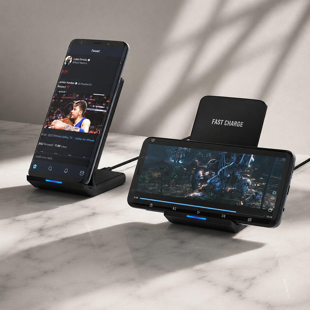 Premium Wireless Charger Foldable 30W Fast Charging Stand Pad Portable Dock Multi Device Charging Station Smartphone Earbuds Travel Friendly Design