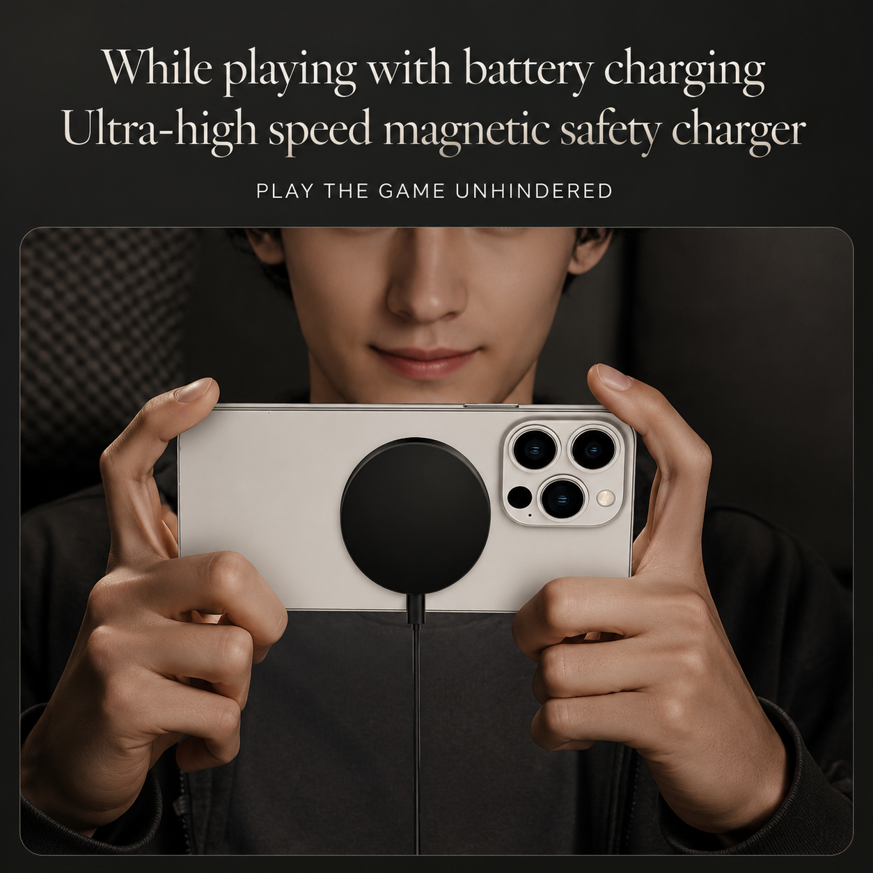 Premium Wireless Charger MagSafe Compatible 30W Fast Charging Magnetic Stand USB C PD Power Delivery Dock Stable Alignment Desktop Mount Design