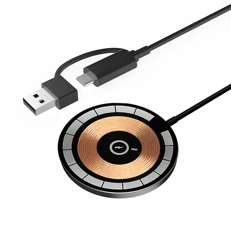 Premium Wireless Charger MagSafe Compatible 30W Fast Charging Magnetic Stand USB C PD Power Delivery Dock Stable Alignment Desktop Mount Design