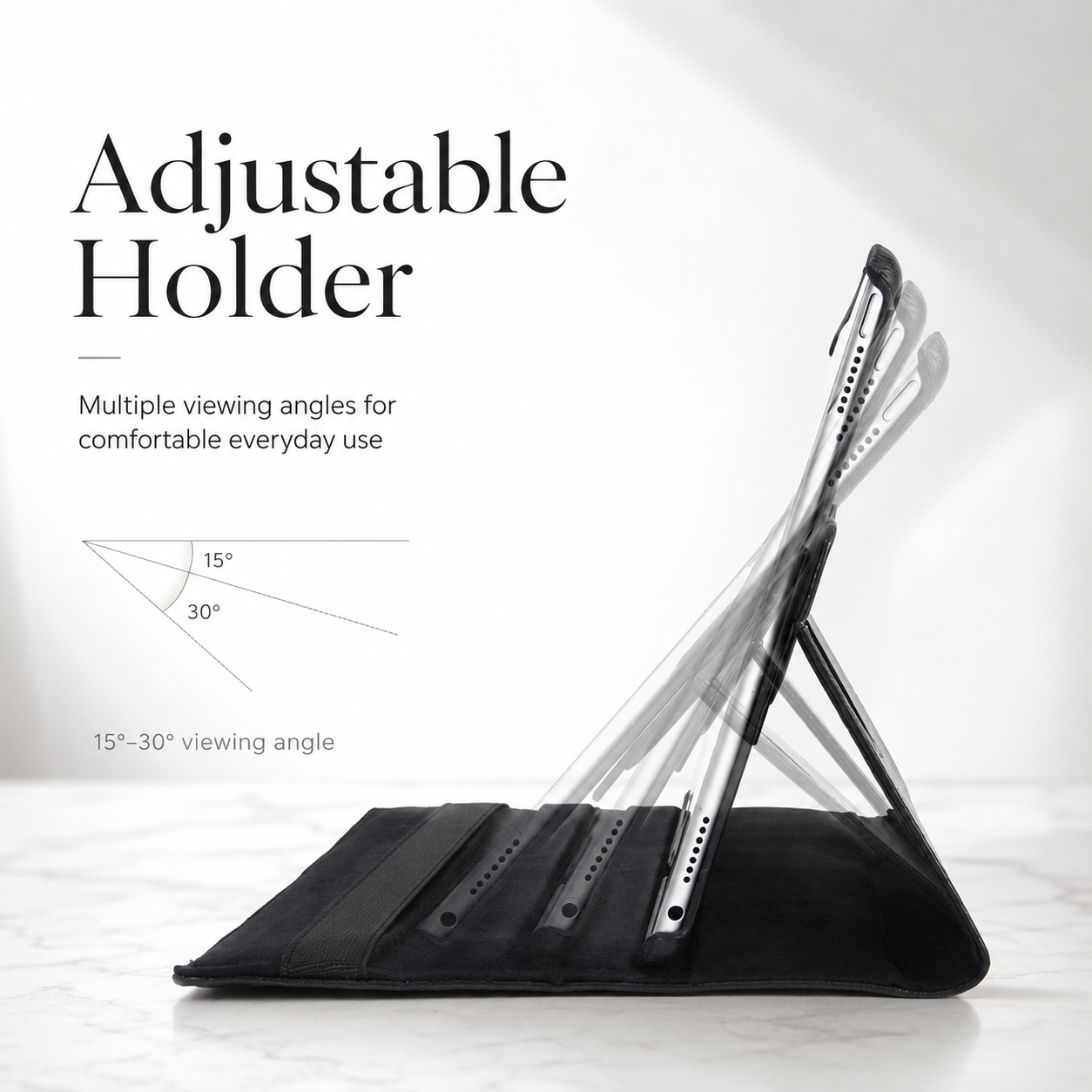 Premium iPad Case 360 Rotating Stand PU Leather Smart Cover Multi Angle Viewing Protective Tablet Case Adjustable Stand Lightweight Durable Design