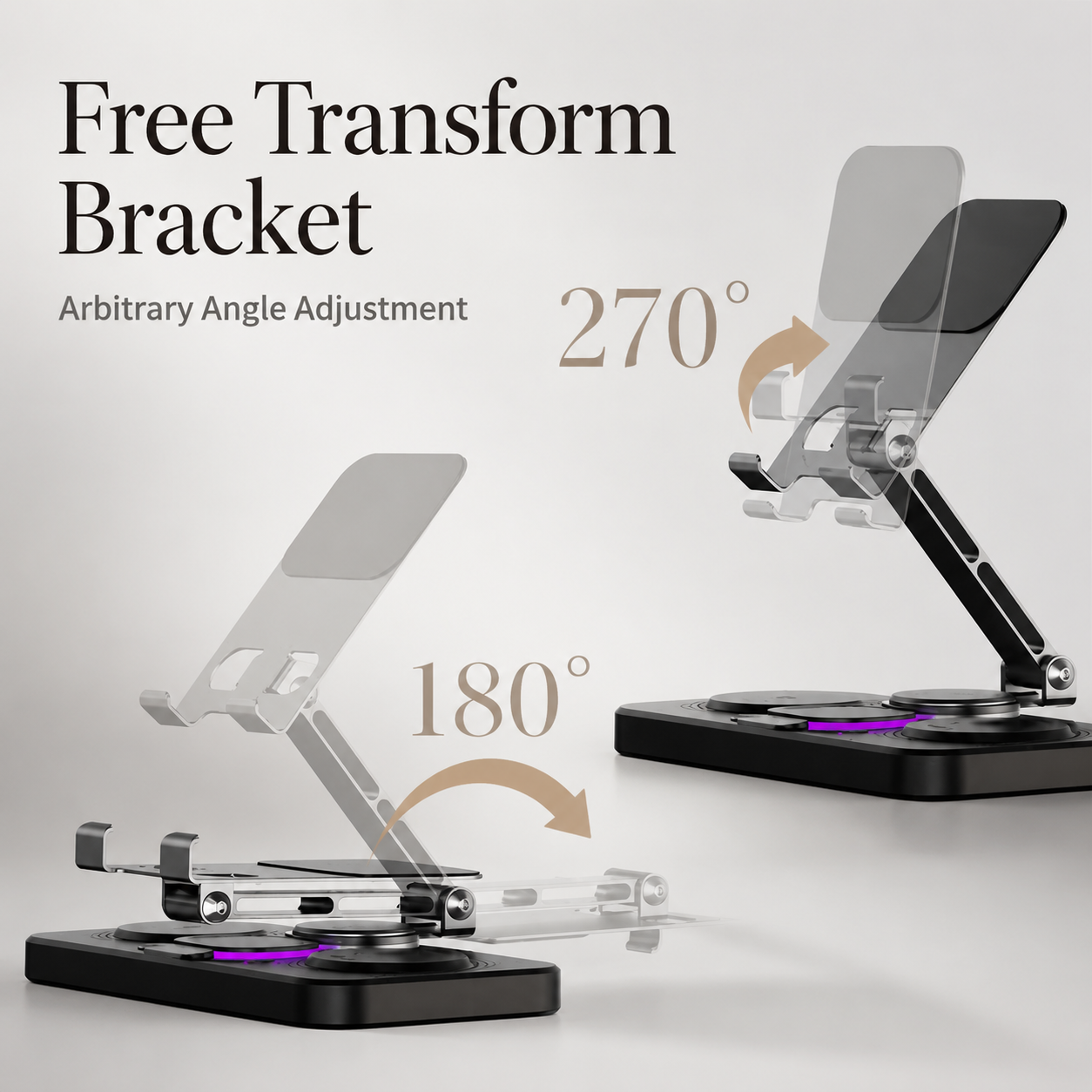 Premium iPhone 4 In 1 Foldable Wireless Charging Station 15W Magnetic Fast Charger Watch Earbuds Stand LED Indicator Docking Organizer Hub Desktop