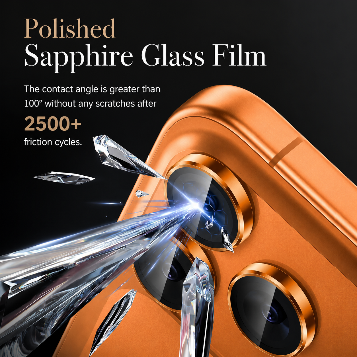 Premium iPhone Camera Lens Protector Metal Ring Tempered Glass Cover Scratch Resistant Shockproof Anti Dust Precision Fit Clarity Guard Protective