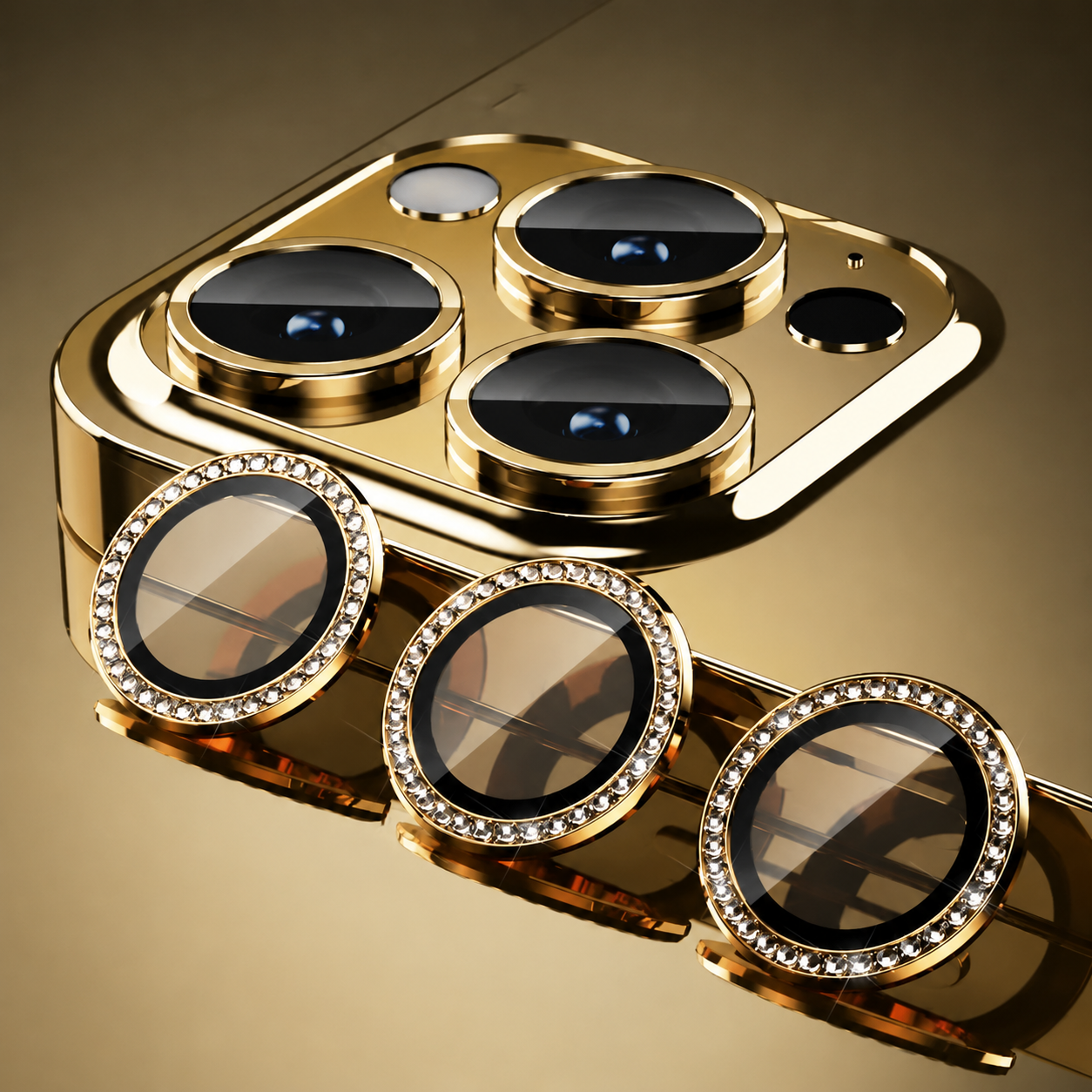 Premium iPhone Camera Lens Protector Metal Ring Tempered Glass Cover Scratch Resistant Shockproof Anti Dust Precision Fit Clarity Guard Protective