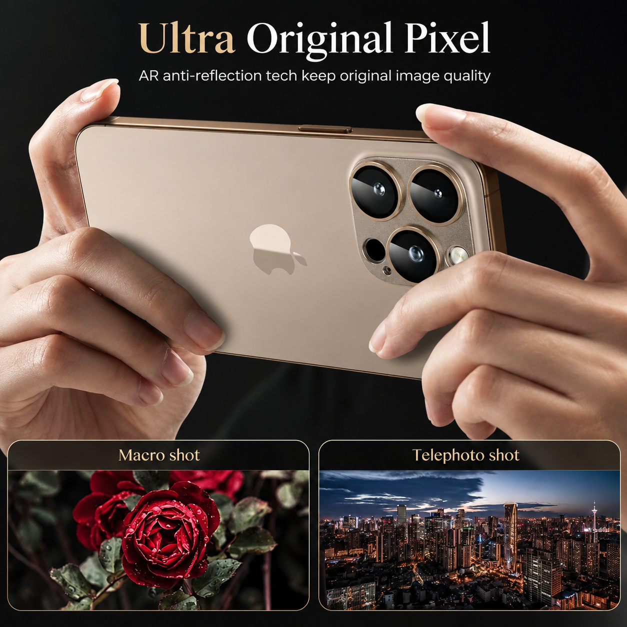 Premium iPhone Camera Lens Protector Military Grade Alloy Ring Tempered Glass Cover Shatterproof Scratch Resistant Shockproof Precision Fit Guard