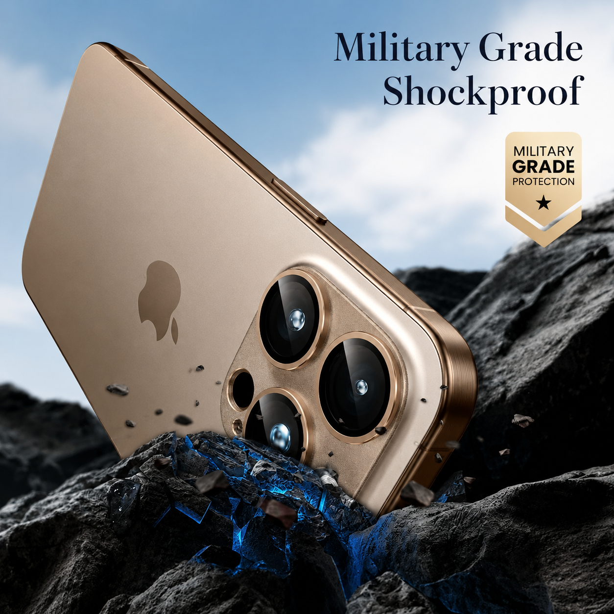 Premium iPhone Camera Lens Protector Military Grade Alloy Ring Tempered Glass Cover Shatterproof Scratch Resistant Shockproof Precision Fit Guard