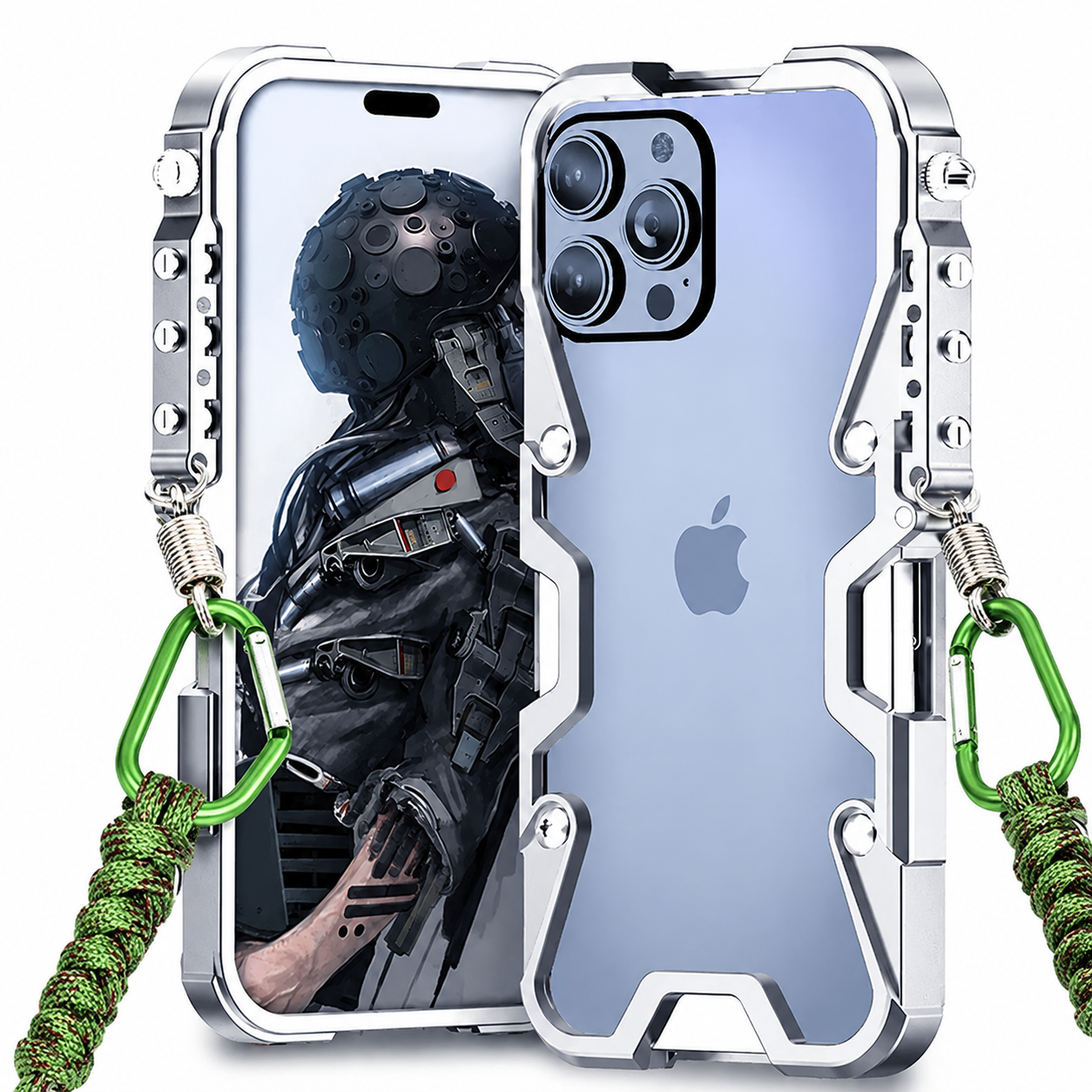 Premium iPhone Case Aluminum Alloy Bumper Frame Shockproof Metal Cover MagSafe Compatible Non Slip Grip Lightweight Durable Protective Case Anti Scratch Design