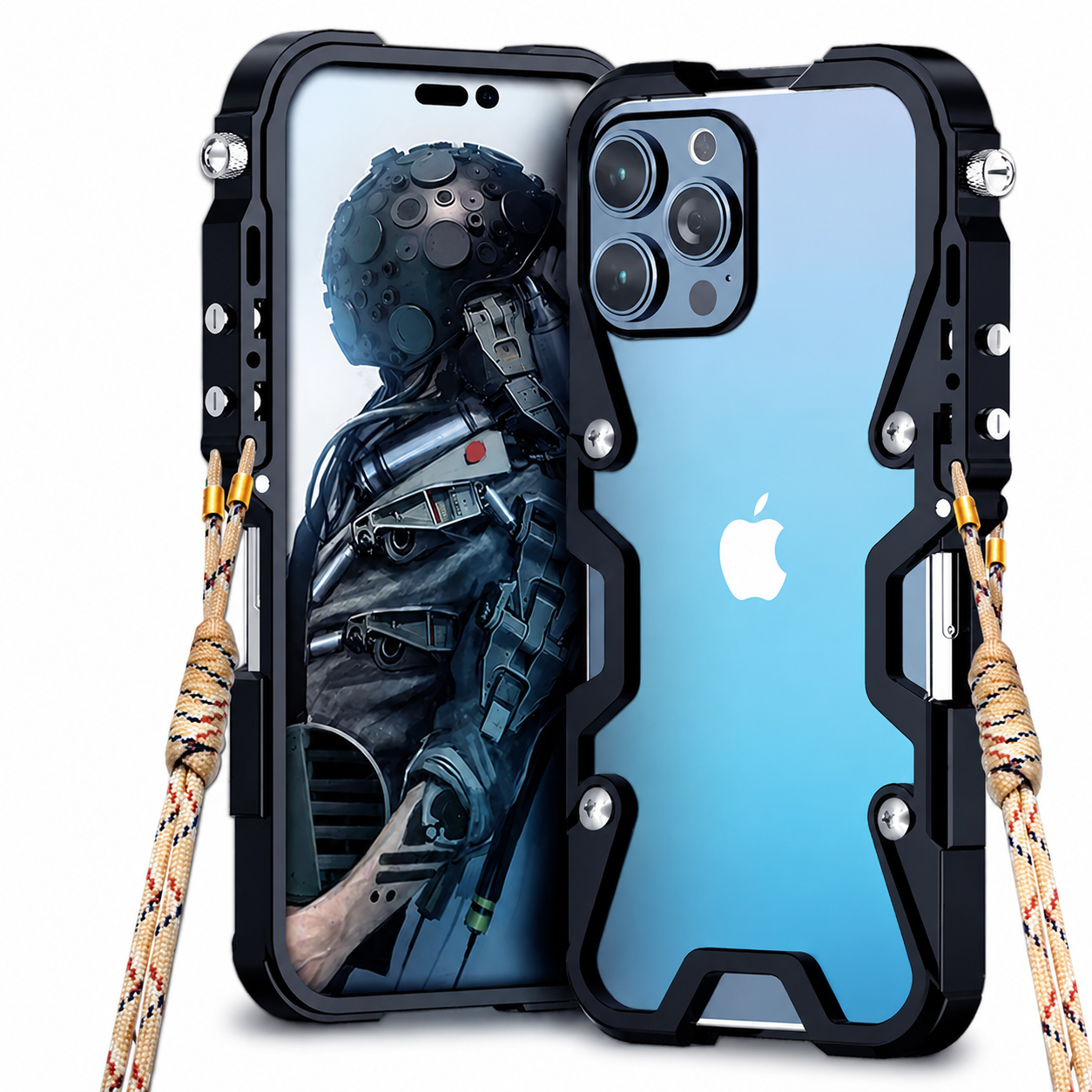 Premium iPhone Case Aluminum Alloy Bumper Frame Shockproof Metal Cover MagSafe Compatible Non Slip Grip Lightweight Durable Protective Case Anti Scratch Design
