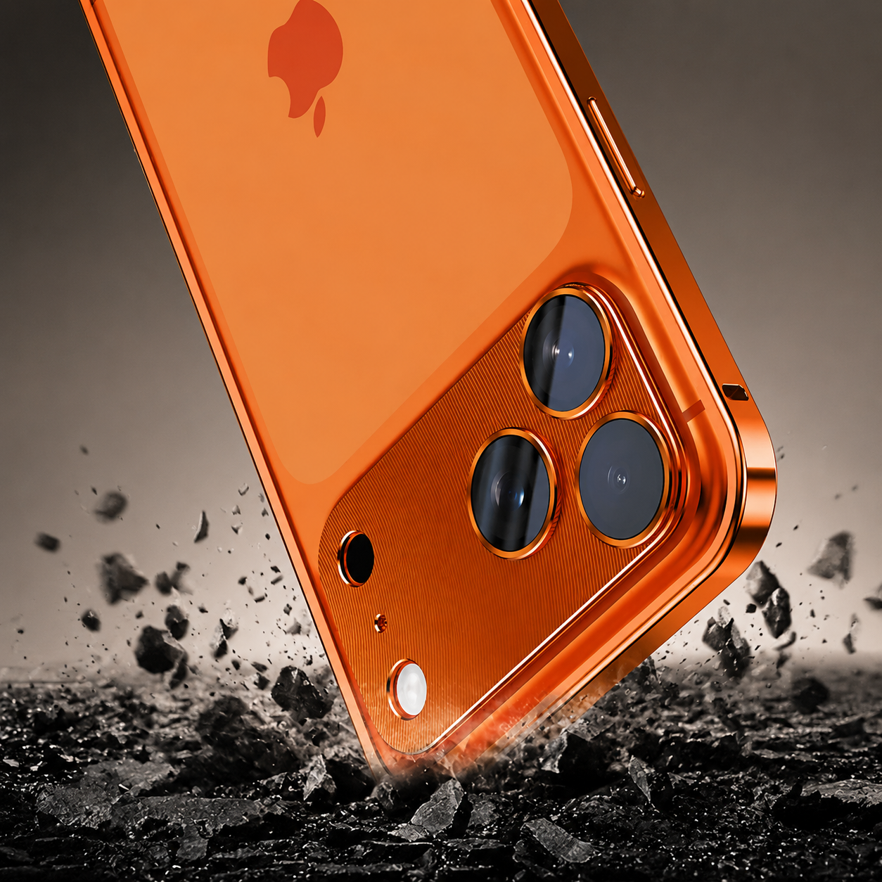 Premium iPhone Case Aluminum Alloy Frame with Camera Lens Protection, Heat Dissipation Design, Shock Resistant Metal Construction, Everyday Protection
