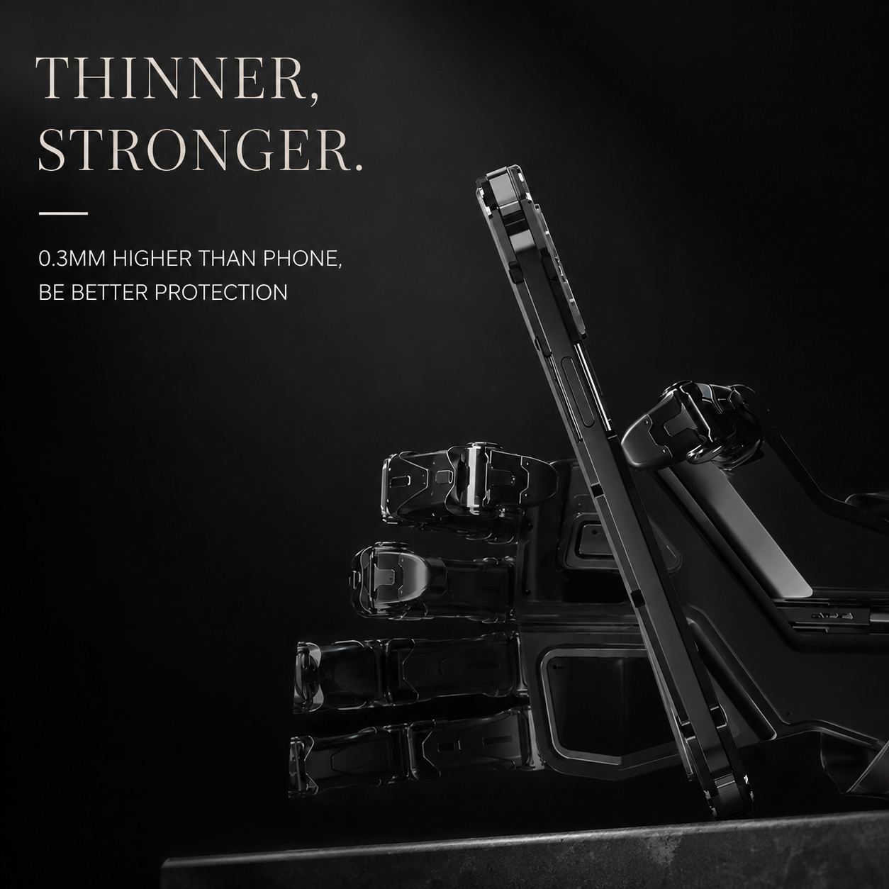 Premium iPhone Case Aluminum Alloy Metal Armor Cover Heat Dissipation Design Shockproof Anti Scratch Non Slip Grip Durable Protective Case Lightweight Design