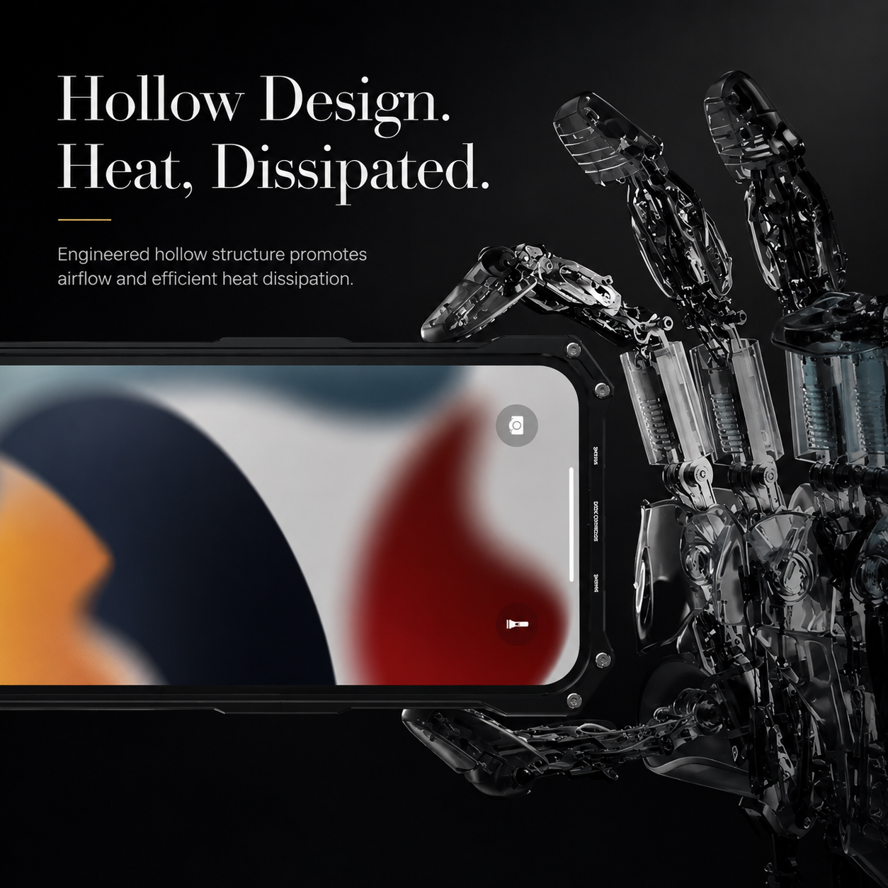 Premium iPhone Case Aluminum Alloy Metal Armor Cover Heat Dissipation Design Shockproof Anti Scratch Non Slip Grip Durable Protective Case Lightweight Design