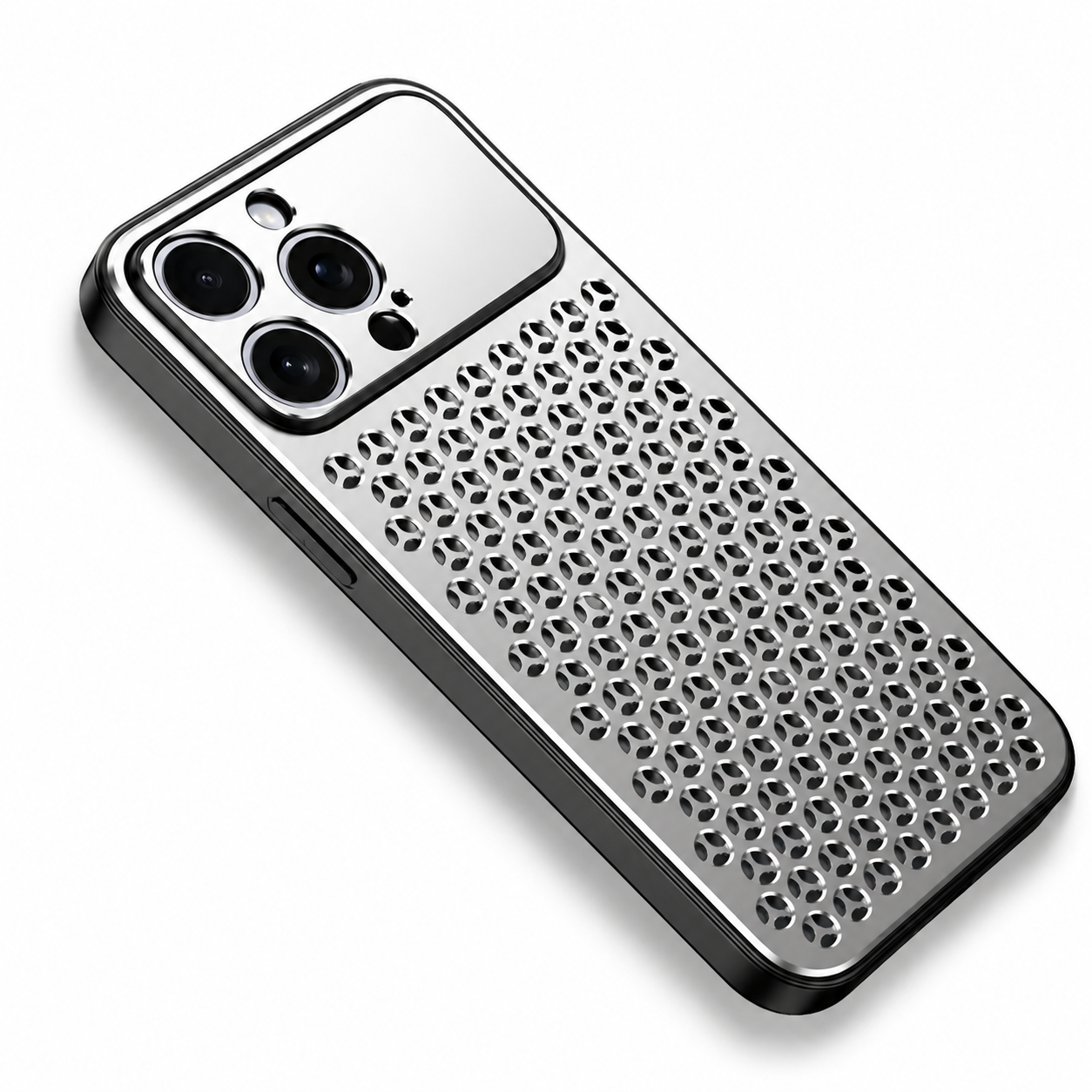Premium iPhone Case Aluminum Alloy Protective Cover Breathable Metal Design Anti Fingerprint Finish Scratch Resistant Heat Dissipation Lightweight Frame