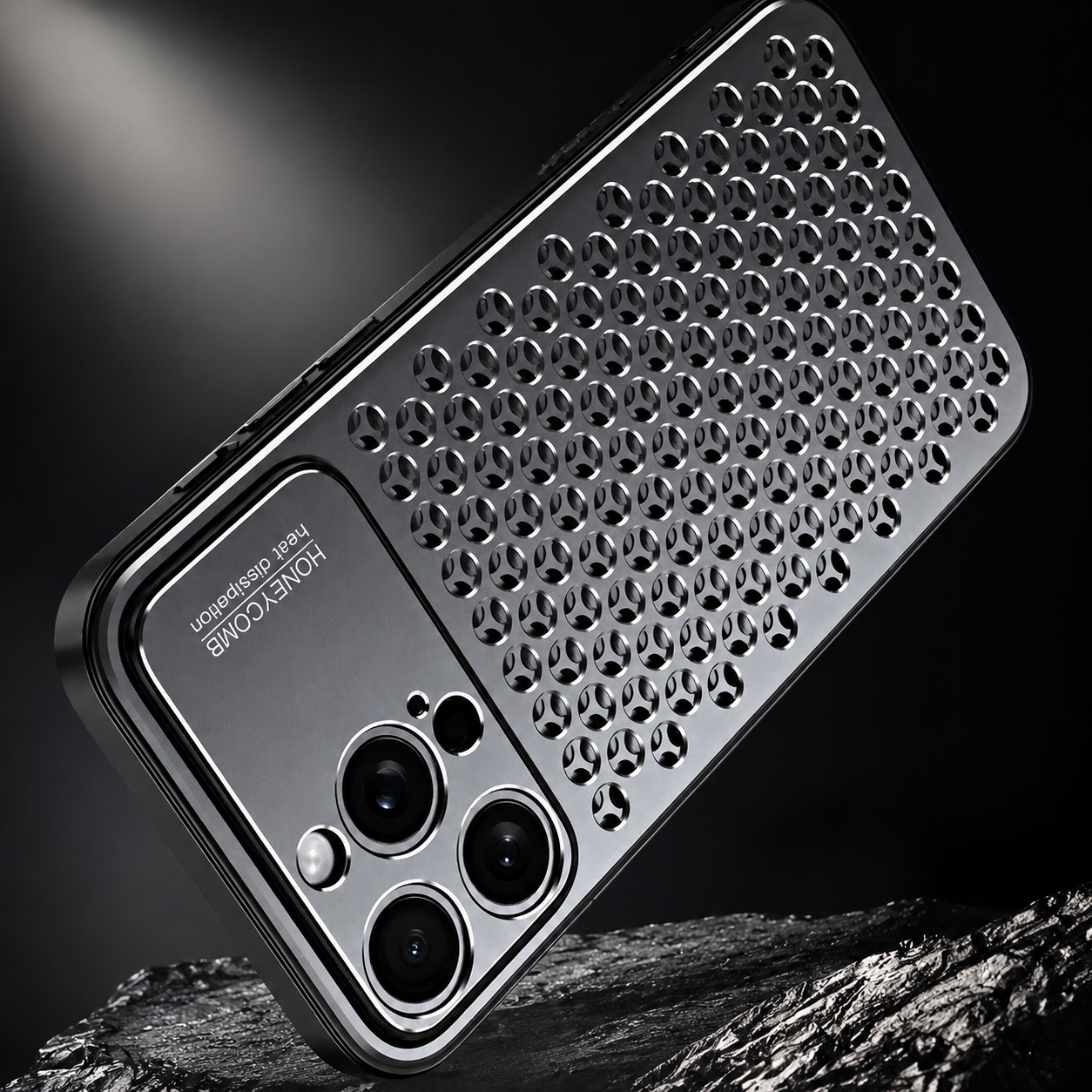 Premium iPhone Case Aluminum Alloy Protective Cover Breathable Metal Design Anti Fingerprint Finish Scratch Resistant Heat Dissipation Lightweight Frame