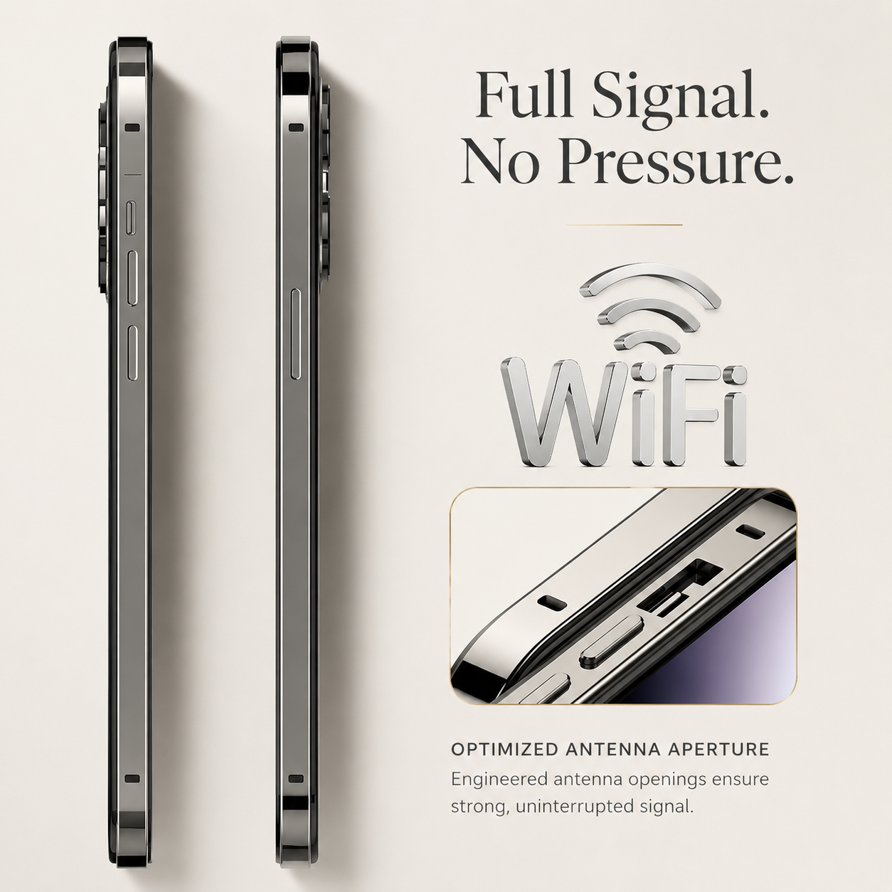 Premium iPhone Case Aluminum Metal Frame Bumper with Camera Lens Protection, Shockproof Silicone Construction, Lightweight Durable Design