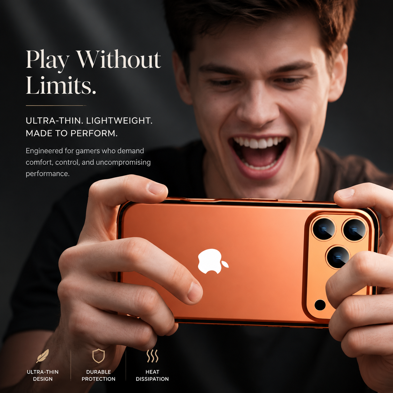 Premium iPhone Case Aluminum Metal Frame Bumper with Camera Lens Protection, Shockproof Silicone Construction, Lightweight Durable Design
