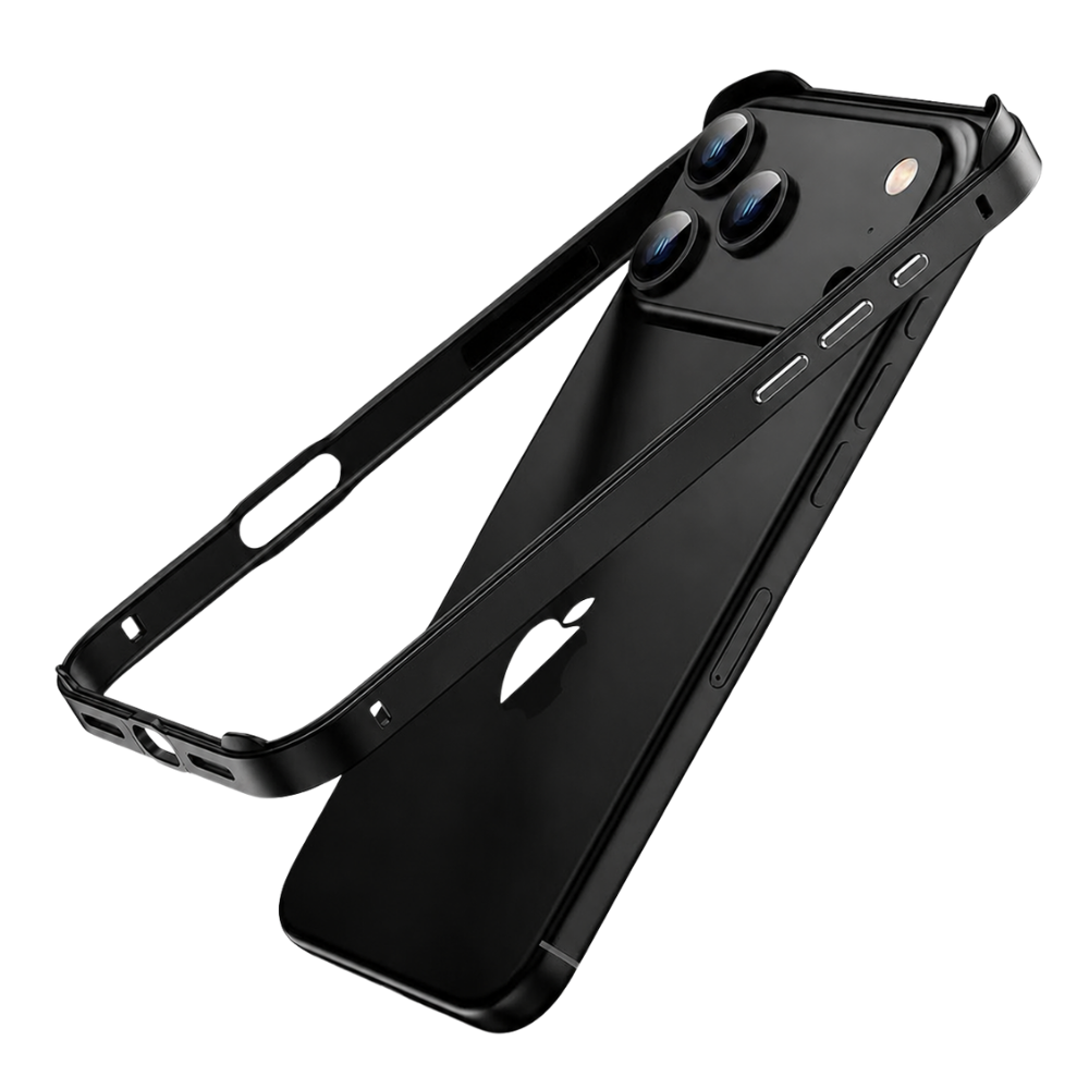 Premium iPhone Case Aluminum Metal Frame Bumper with Camera Lens Protection, Shockproof Silicone Construction, Lightweight Durable Design