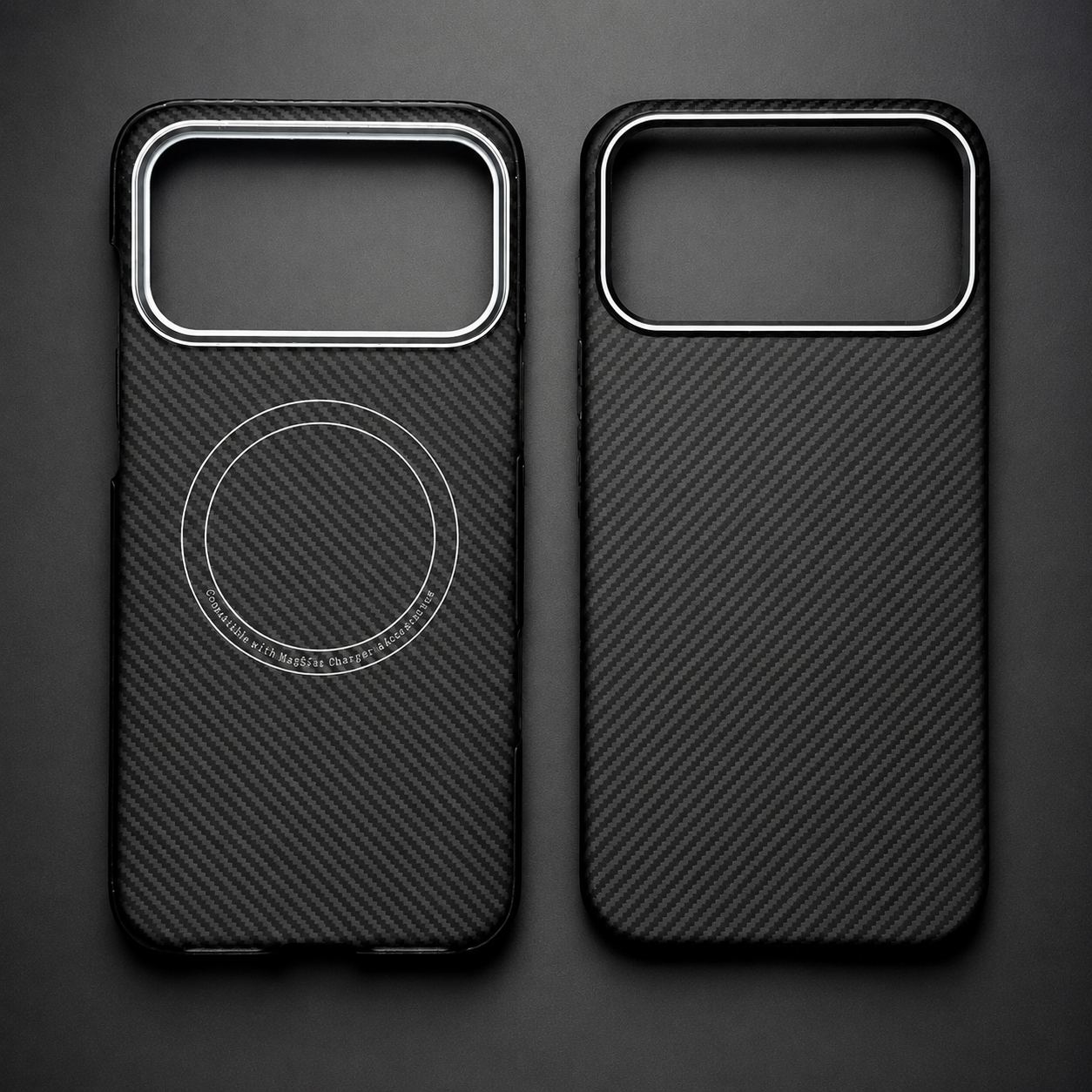 Premium iPhone Case Aramid Carbon Fiber MagSafe Design with Camera Lens Protection, Ultra Thin Shockproof Structure, Anti Fingerprint Full Coverage Fit