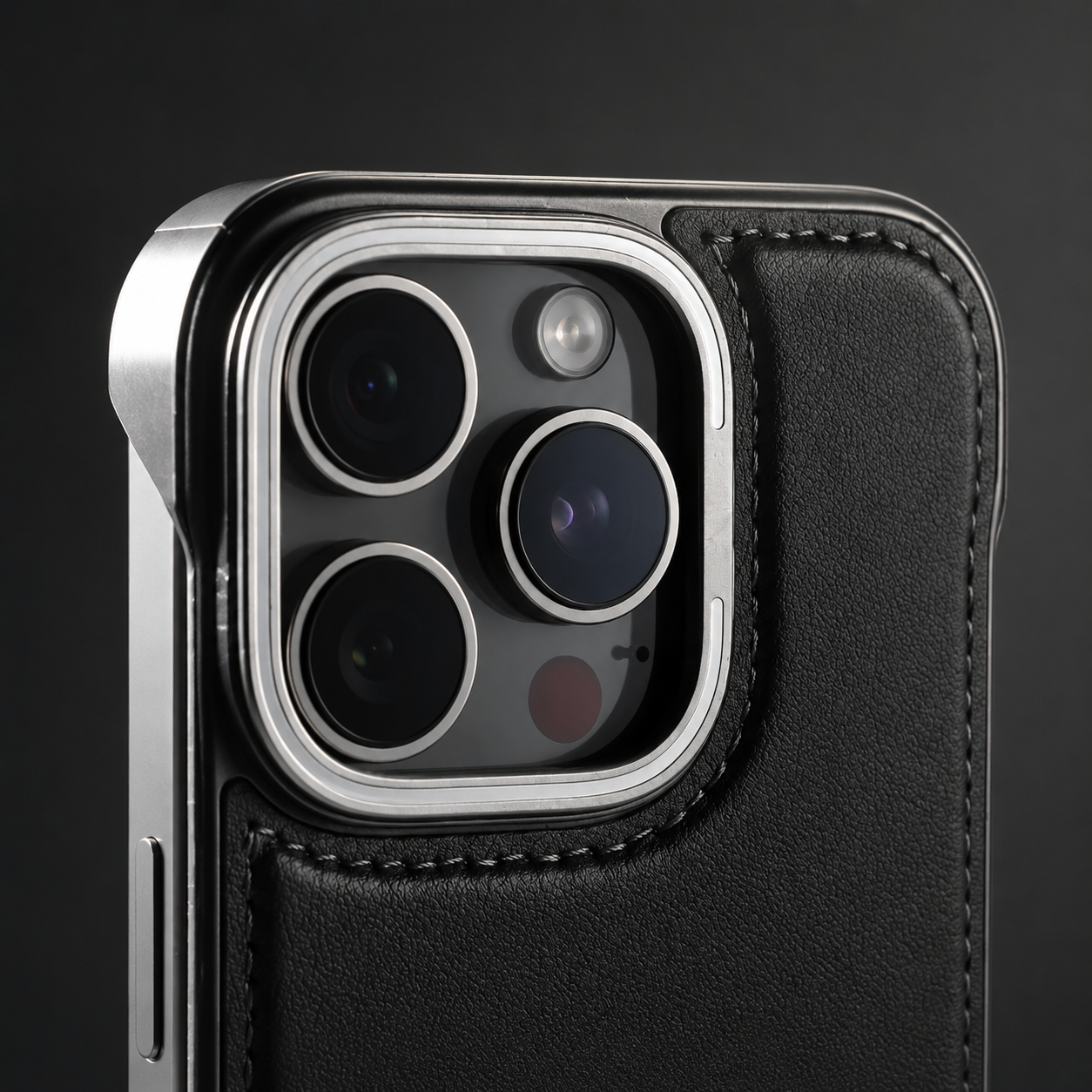 Premium iPhone Case Camera Lens Protection Magnetic PU Leather Cover Ultra Thin Borderless Shockproof Non Slip Matte Finish Design