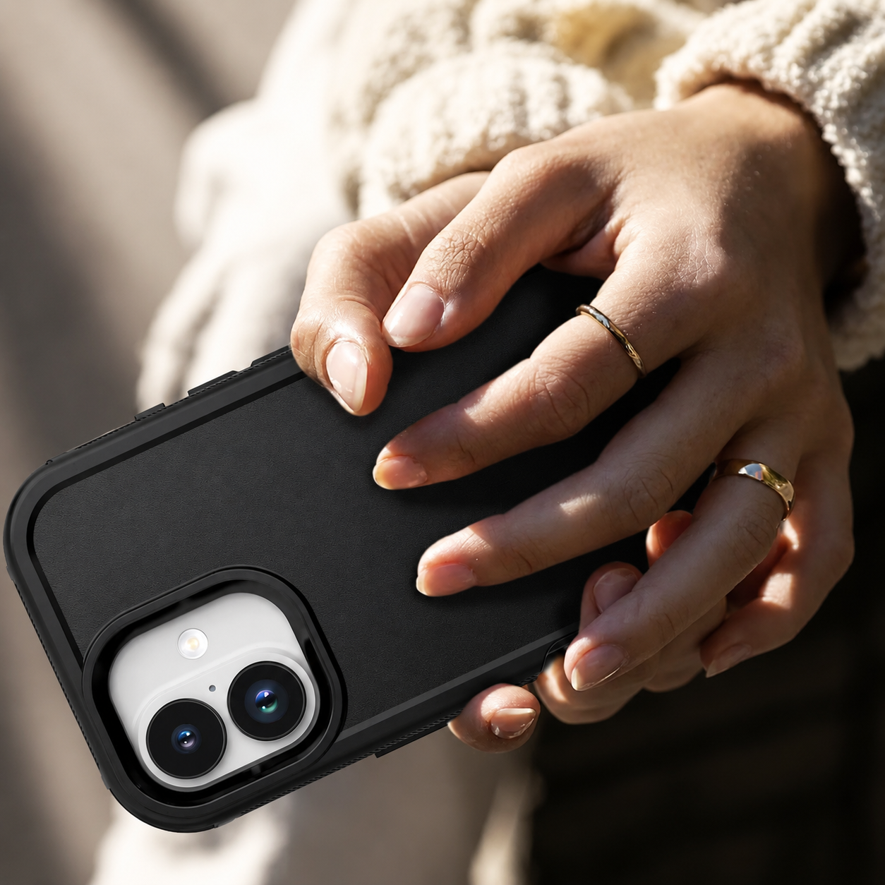 Premium iPhone Case Camera Lens Protection Shockproof Cover 3 Layer Hybrid Armor Belt Clip Holster Kickstand Anti Fingerprint Rugged Design