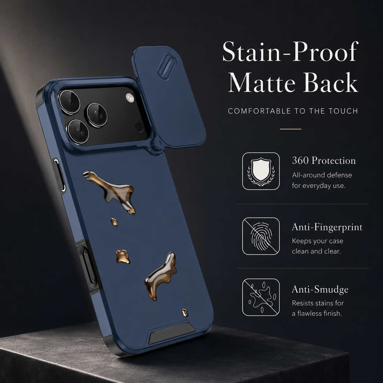 Premium iPhone Case Camera Lens Protection Shockproof Cover Slide Camera Guard PC TPU Anti Collision Protective Full Coverage Durable Design
