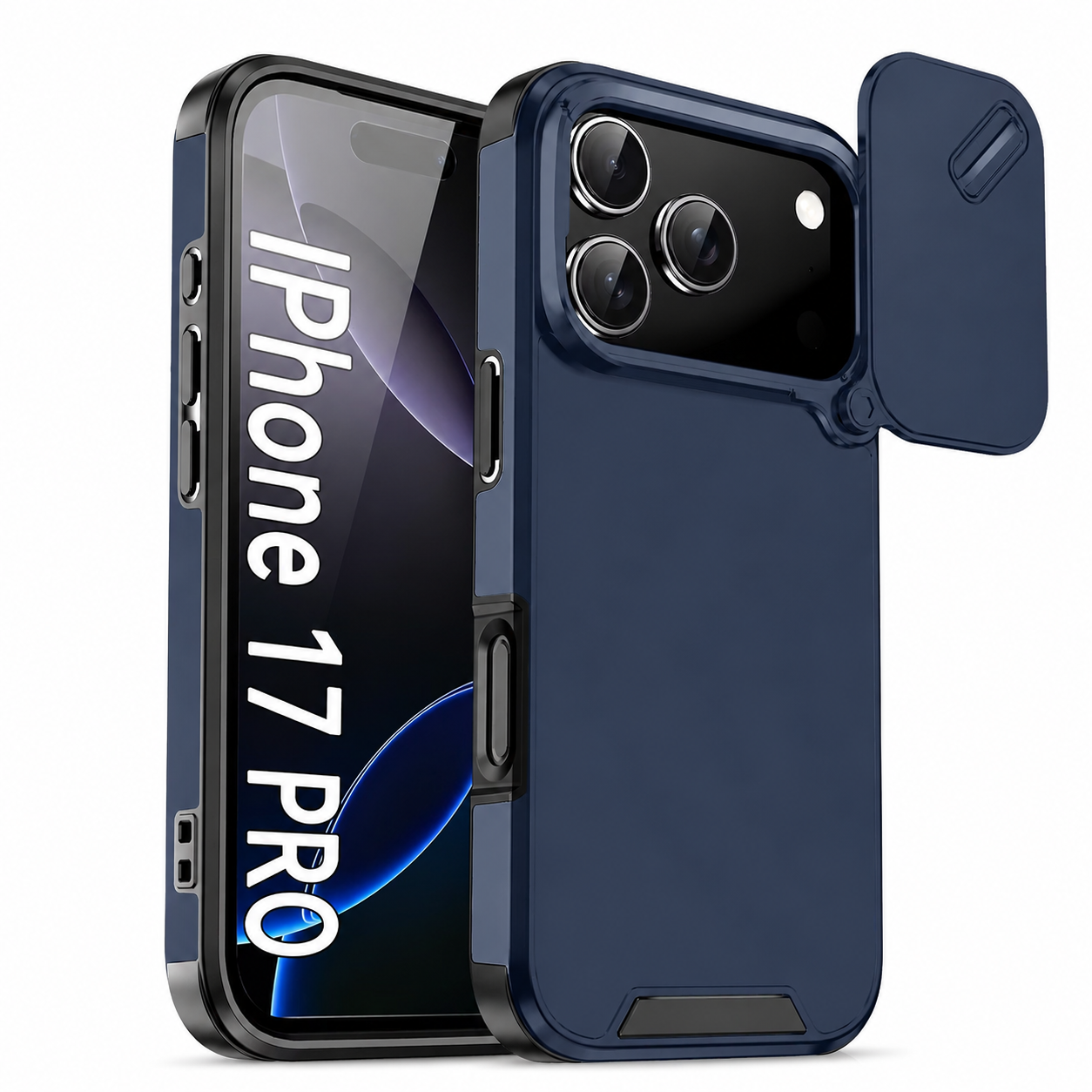 Premium iPhone Case Camera Lens Protection Shockproof Cover Slide Camera Guard PC TPU Anti Collision Protective Full Coverage Durable Design