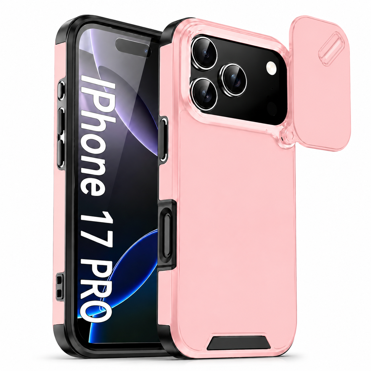 Premium iPhone Case Camera Lens Protection Shockproof Cover Slide Camera Guard PC TPU Anti Collision Protective Full Coverage Durable Design