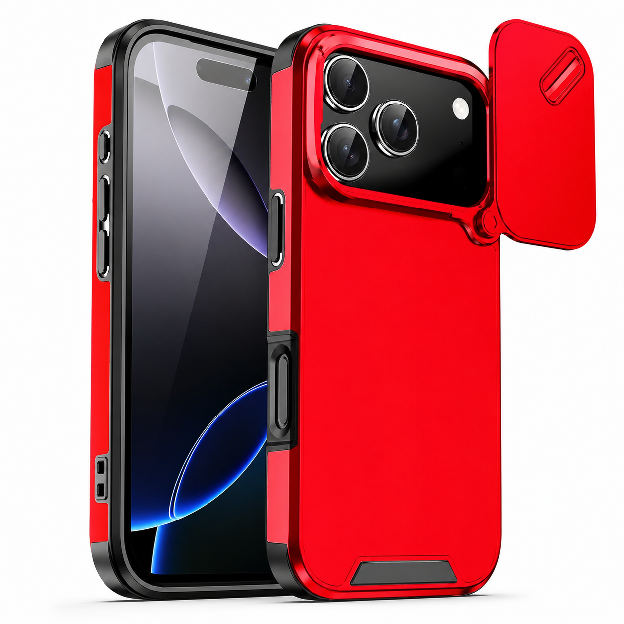 Premium iPhone Case Camera Lens Protection Shockproof Cover Slide Camera Guard PC TPU Anti Collision Protective Full Coverage Durable Design