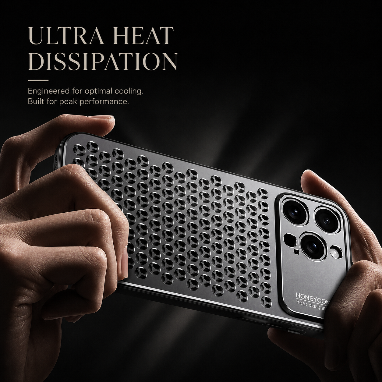 Premium iPhone Case Camera Lens Protection Shockproof Protective Cover Aluminum Alloy Frame Anti Fingerprint Scratch Resistant Breathable Back Design