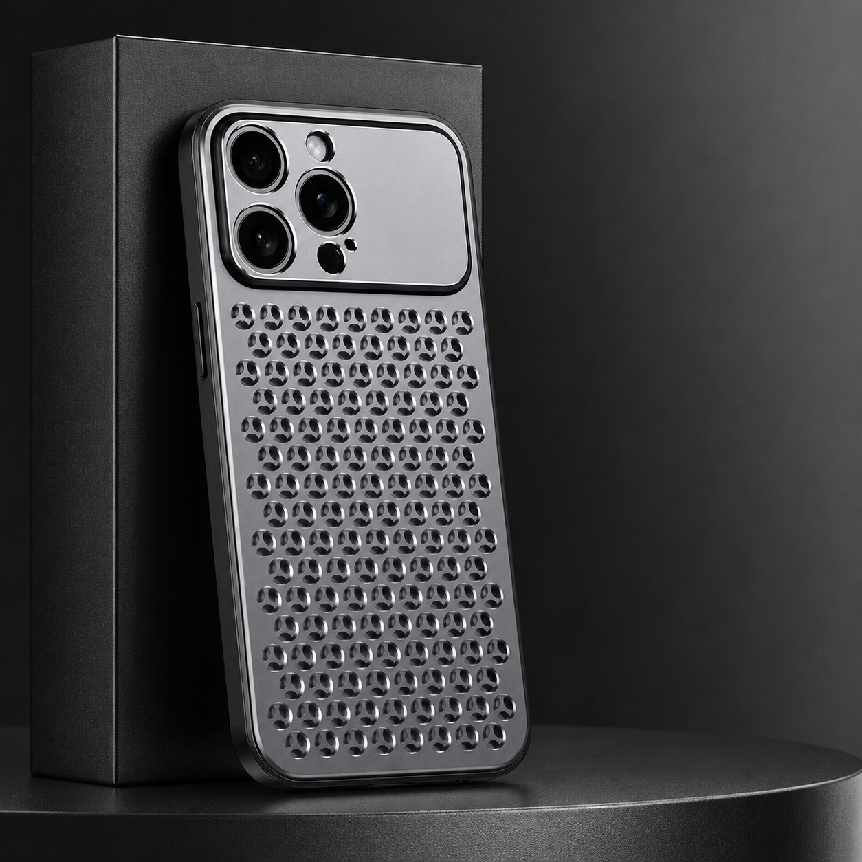 Premium iPhone Case Camera Lens Protection Shockproof Protective Cover Aluminum Alloy Frame Anti Fingerprint Scratch Resistant Breathable Back Design
