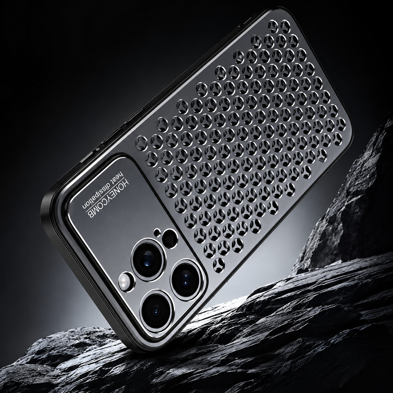Premium iPhone Case Camera Lens Protection Shockproof Protective Cover Aluminum Alloy Frame Anti Fingerprint Scratch Resistant Breathable Back Design
