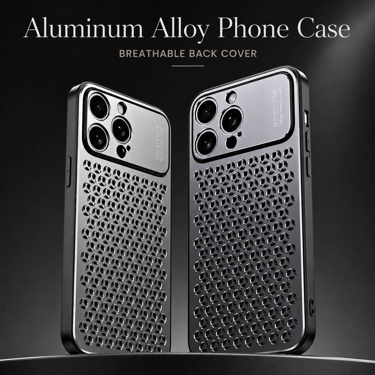Premium iPhone Case Camera Lens Protection Shockproof Protective Cover Aluminum Alloy Frame Anti Fingerprint Scratch Resistant Breathable Back Design