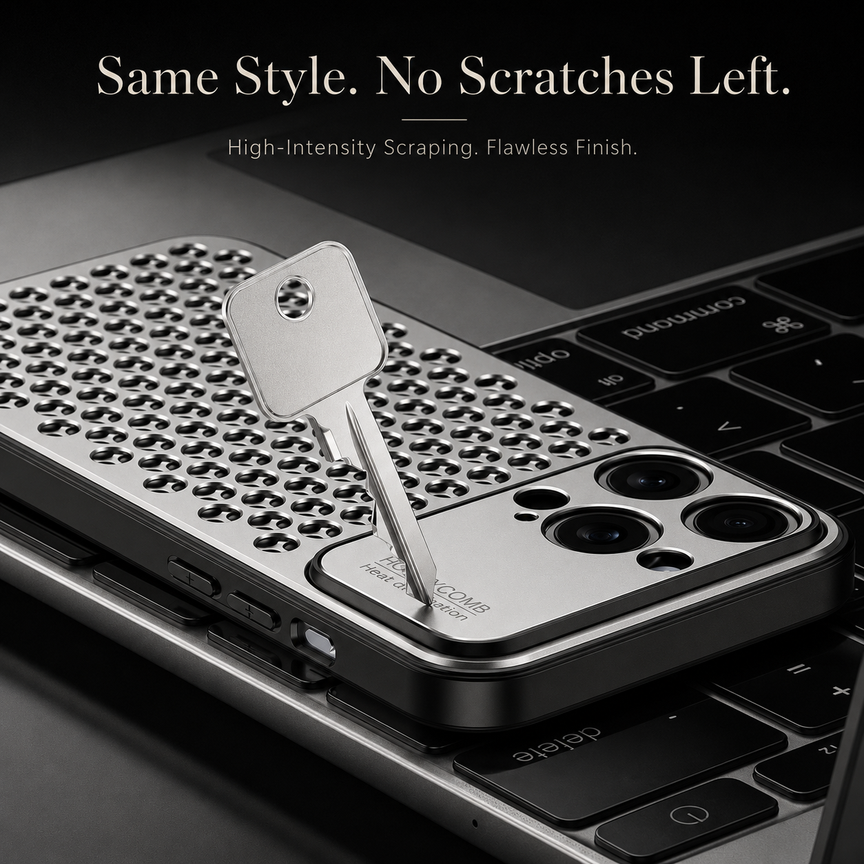 Premium iPhone Case Camera Lens Protection Shockproof Protective Cover Aluminum Alloy Frame Anti Fingerprint Scratch Resistant Breathable Back Design