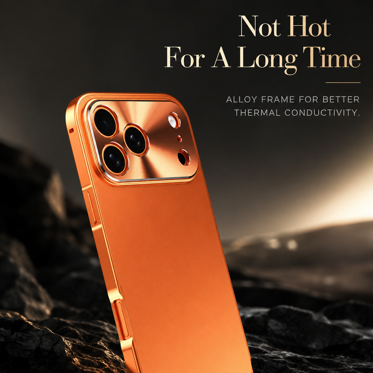 Premium iPhone Case Camera Lens Protection Shockproof Protective Cover Aluminum Alloy Frame Ultra Thin Frosted Back Anti Fingerprint Full Coverage