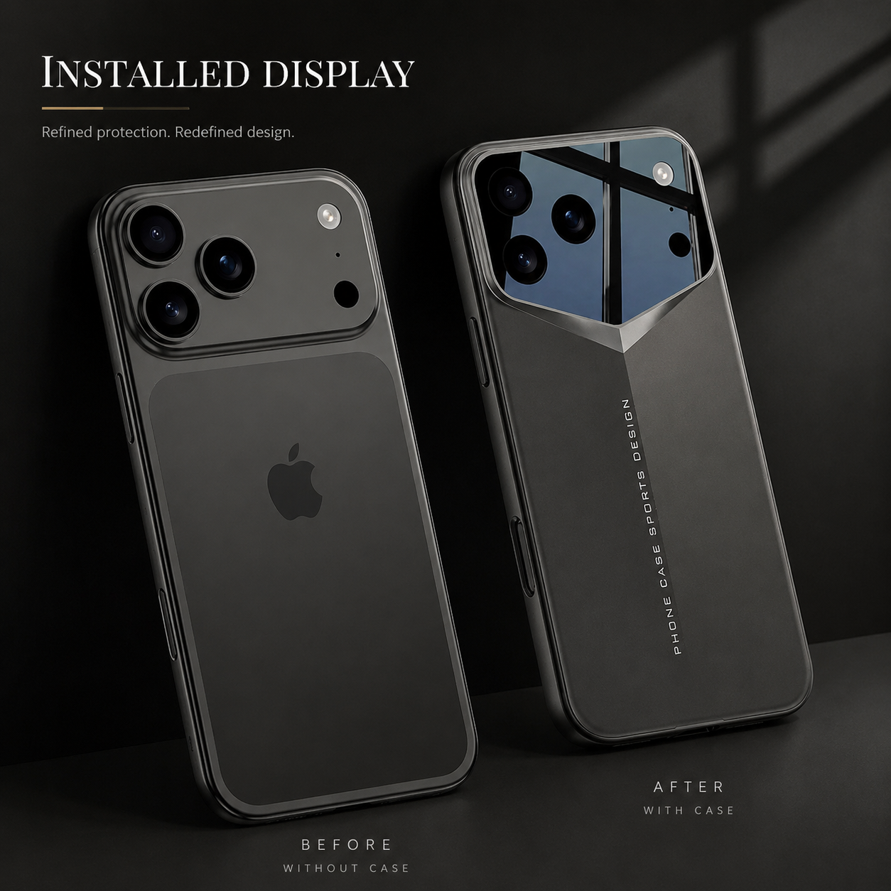 Premium iPhone Case Camera Lens Protection Shockproof Protective Cover Anti Fingerprint Full Coverage Hard PC Slim Matte Design