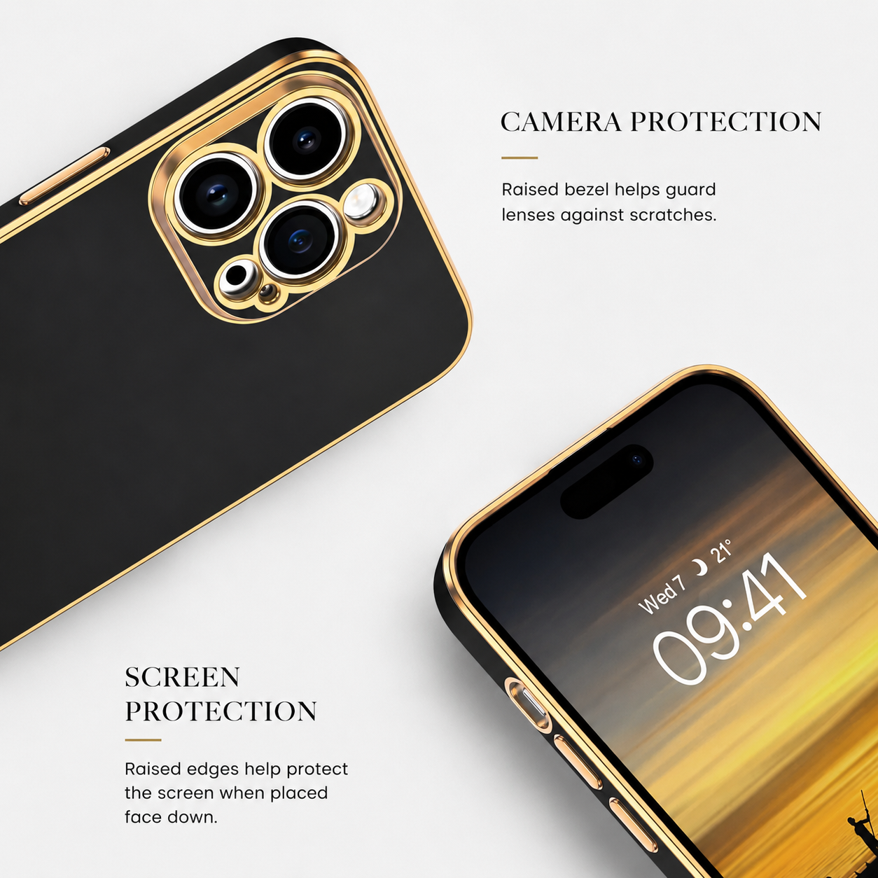 Premium iPhone Case Camera Lens Protection Shockproof Protective Cover Anti Fingerprint Scratch Resistant Soft Silicone Slim Lightweight Design