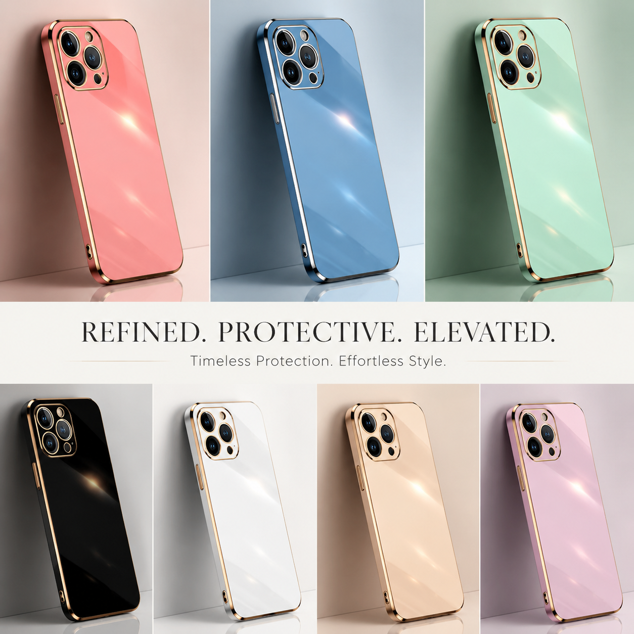 Premium iPhone Case Camera Lens Protection Shockproof Protective Cover Anti Fingerprint Scratch Resistant Soft Silicone Slim Lightweight Design