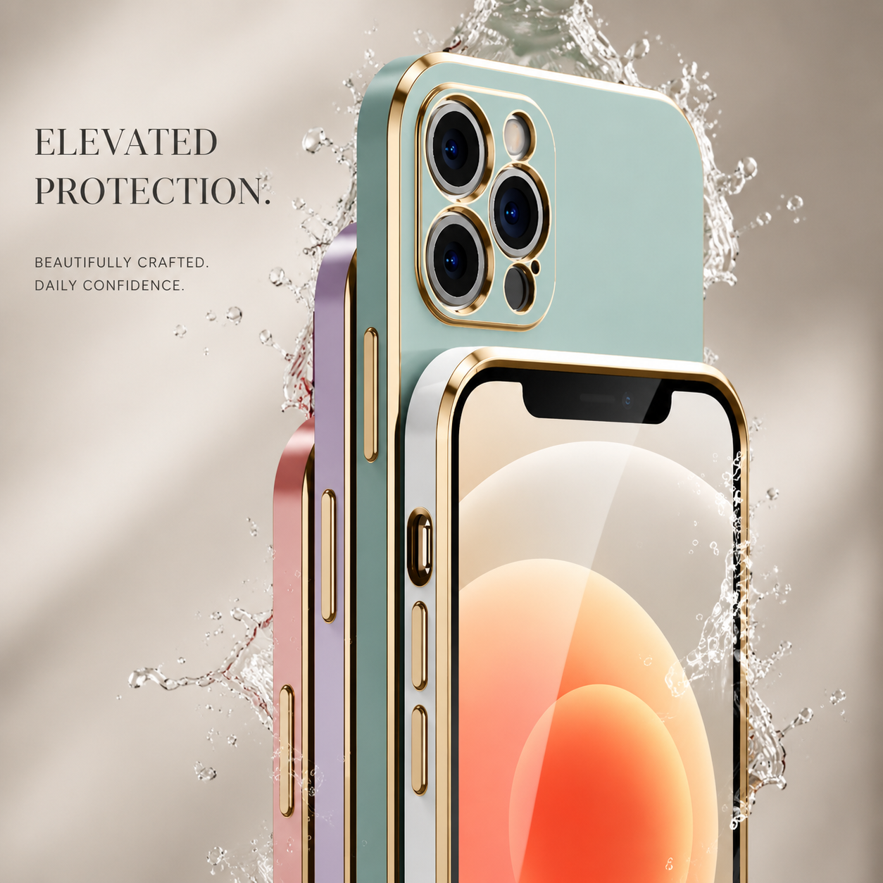 Premium iPhone Case Camera Lens Protection Shockproof Protective Cover Anti Fingerprint Scratch Resistant Soft Silicone Slim Lightweight Design