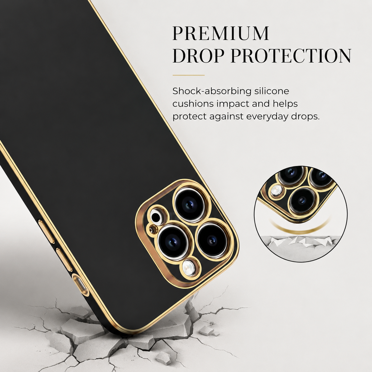 Premium iPhone Case Camera Lens Protection Shockproof Protective Cover Anti Fingerprint Scratch Resistant Soft Silicone Slim Lightweight Design