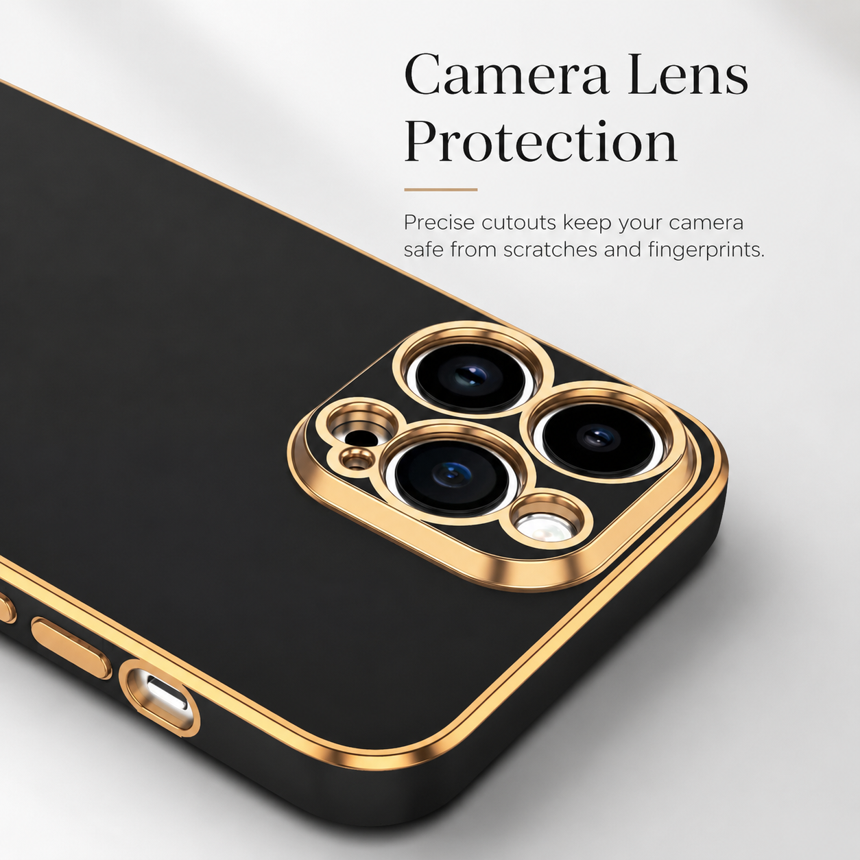 Premium iPhone Case Camera Lens Protection Shockproof Protective Cover Anti Fingerprint Scratch Resistant Soft Silicone Slim Lightweight Design