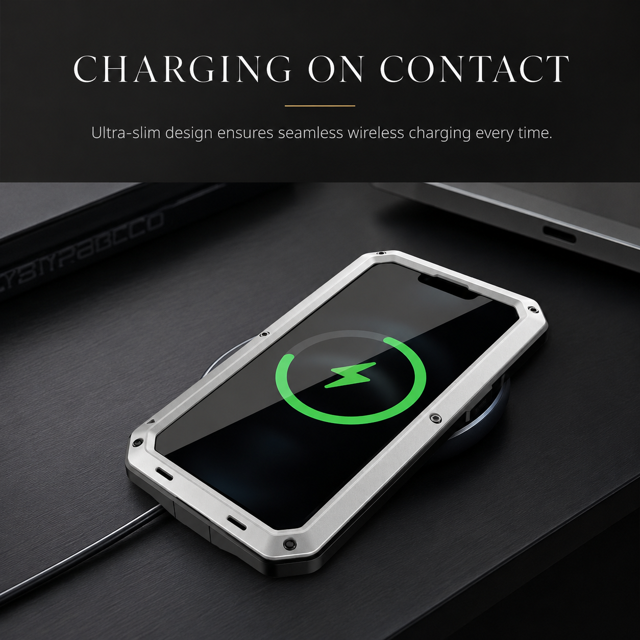 Premium iPhone Case Camera Lens Protection Shockproof Protective Cover Built In Screen Protection Heavy Duty Metal Armor TPU PC Design