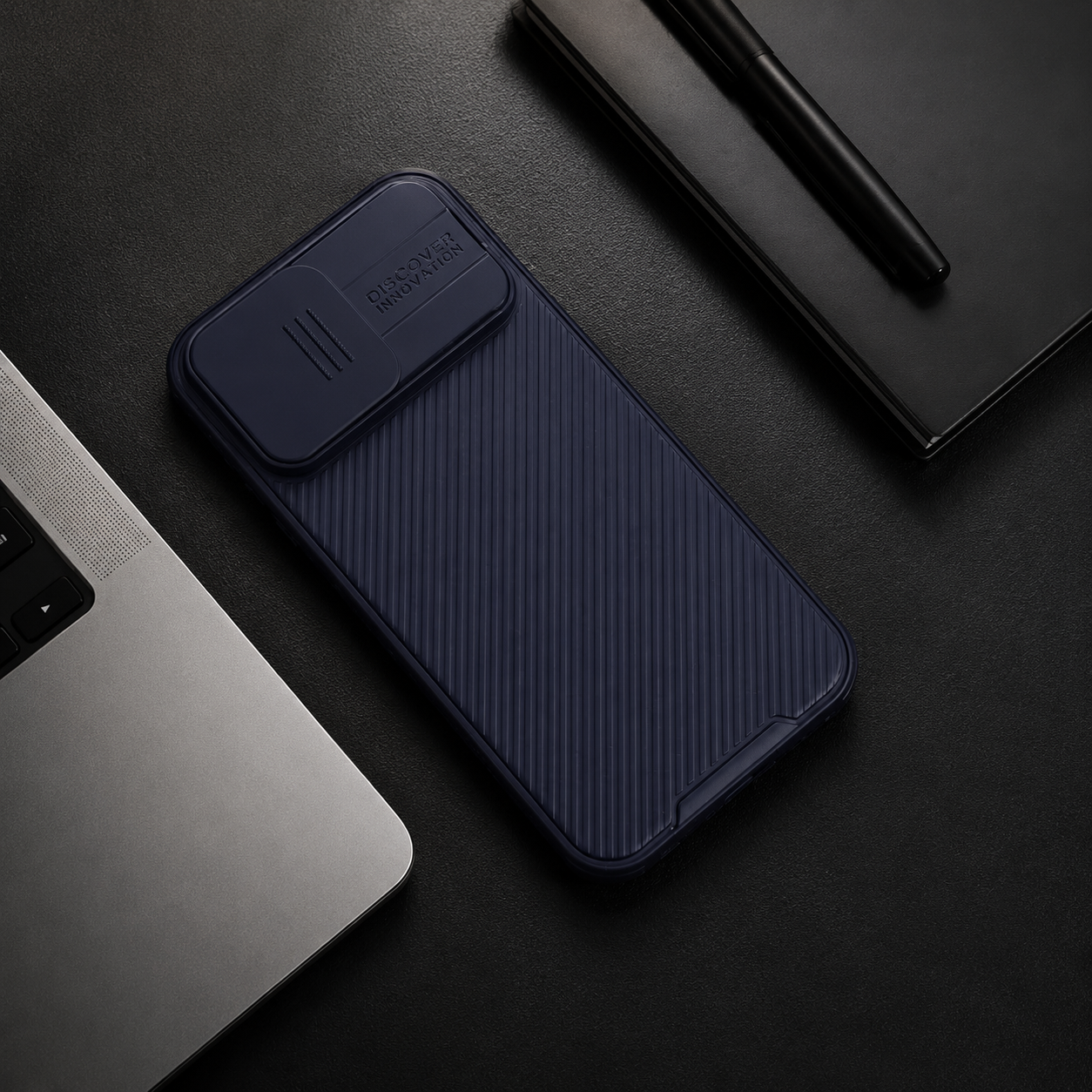 Premium iPhone Case Camera Lens Protection Shockproof Protective Cover Magnetic Back Sliding Camera Cover Rugged TPU PC Design