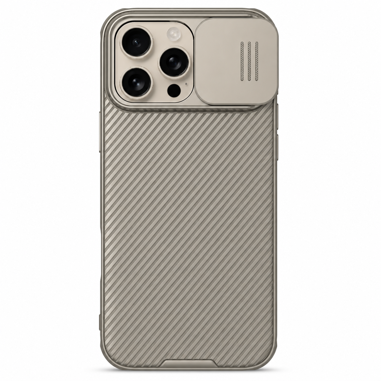 Premium iPhone Case Camera Lens Protection Shockproof Protective Cover Magnetic Back Sliding Camera Cover Rugged TPU PC Design
