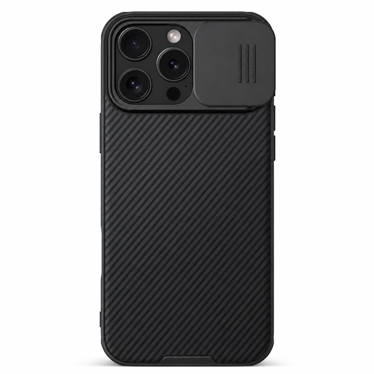 Premium iPhone Case Camera Lens Protection Shockproof Protective Cover Magnetic Back Sliding Camera Cover Rugged TPU PC Design