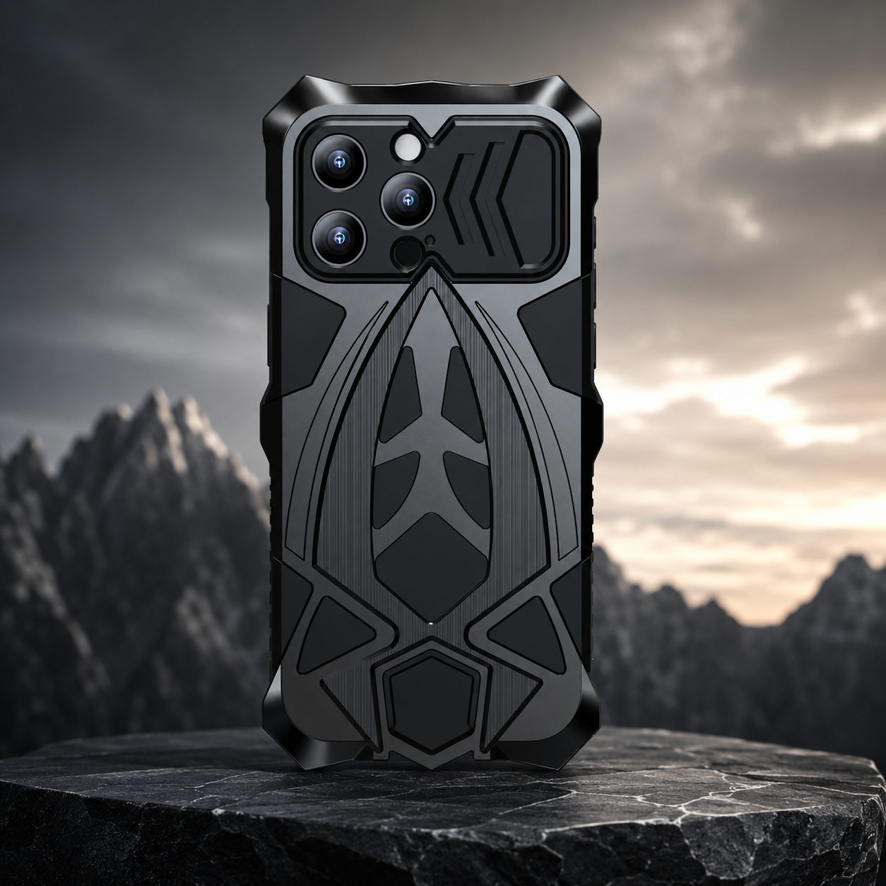 Premium iPhone Case Camera Lens Protection Shockproof Protective Cover Metal Frame Armor Anti Scratch Dustproof Rugged Design