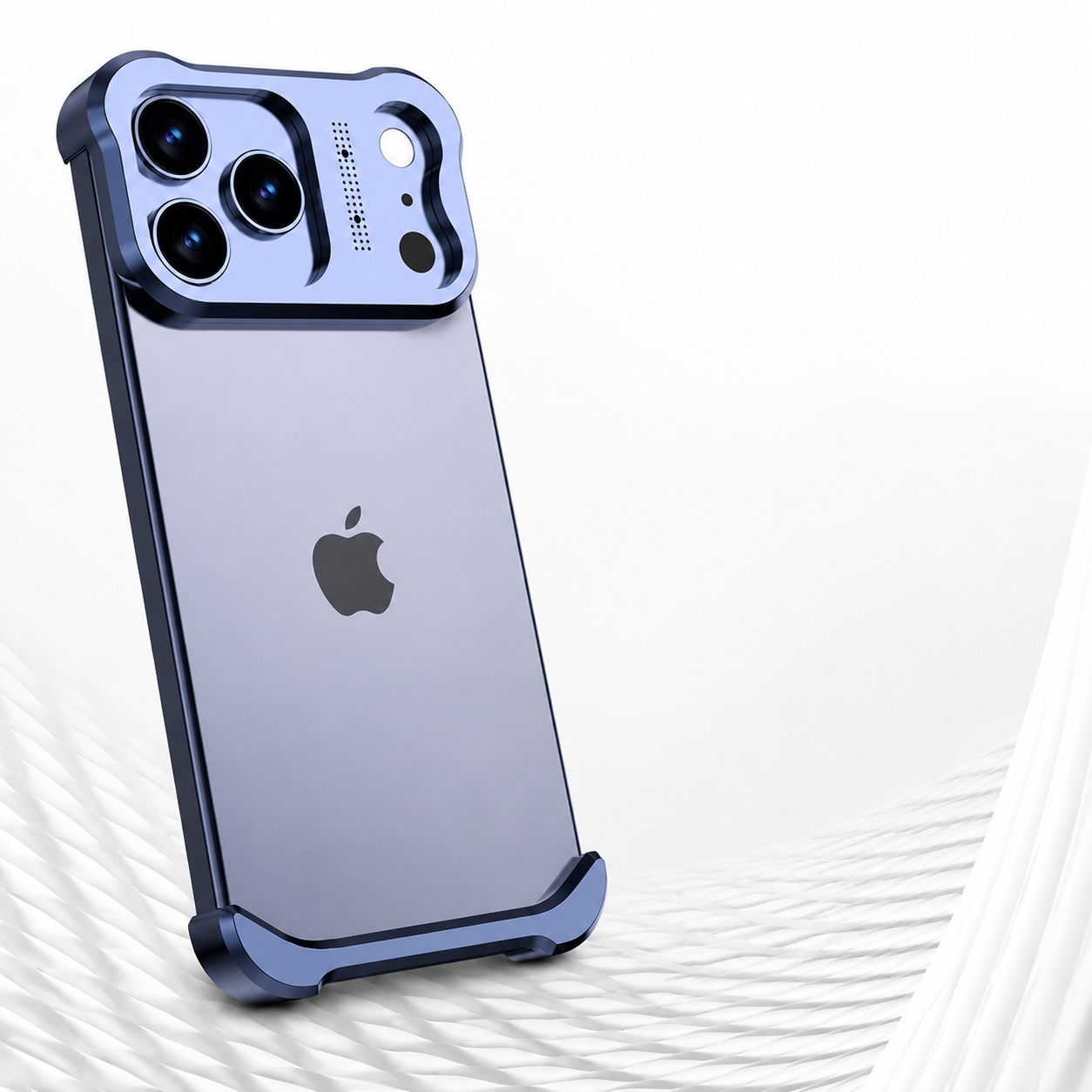 Premium iPhone Case Camera Lens Protection Shockproof Protective Cover Titanium Alloy Bumper Anti Fingerprint Lightweight Borderless Design