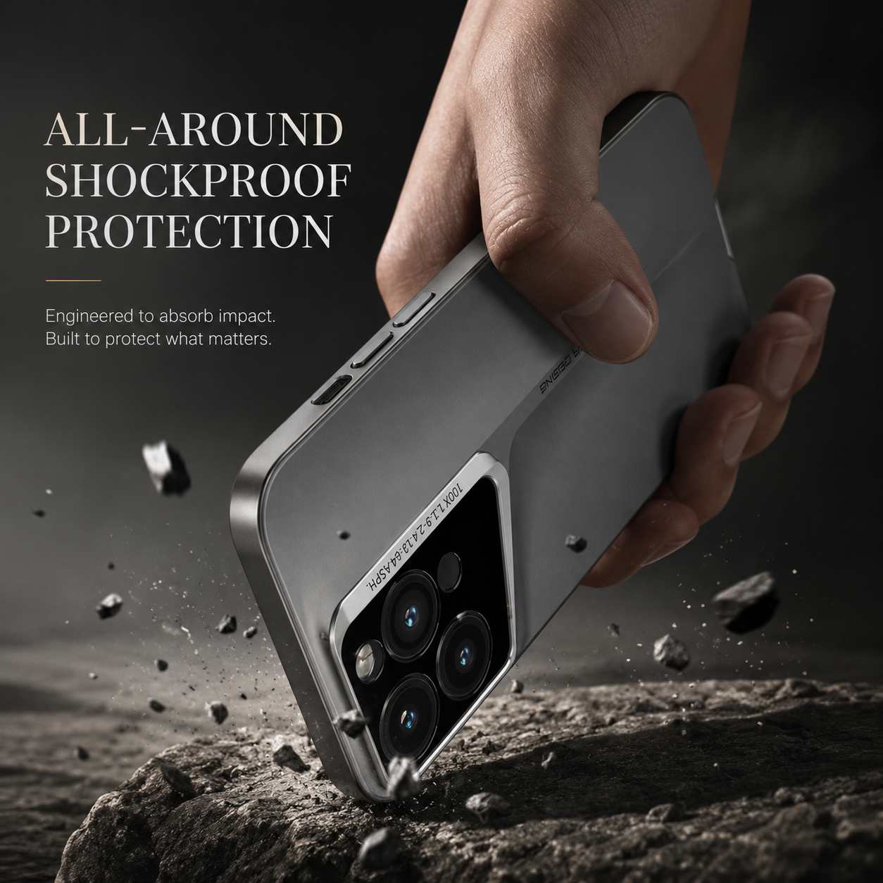 Premium iPhone Case Camera Lens Protection Shockproof Protective Cover Ultra Thin Titanium Style Anti Fingerprint Non Slip Design