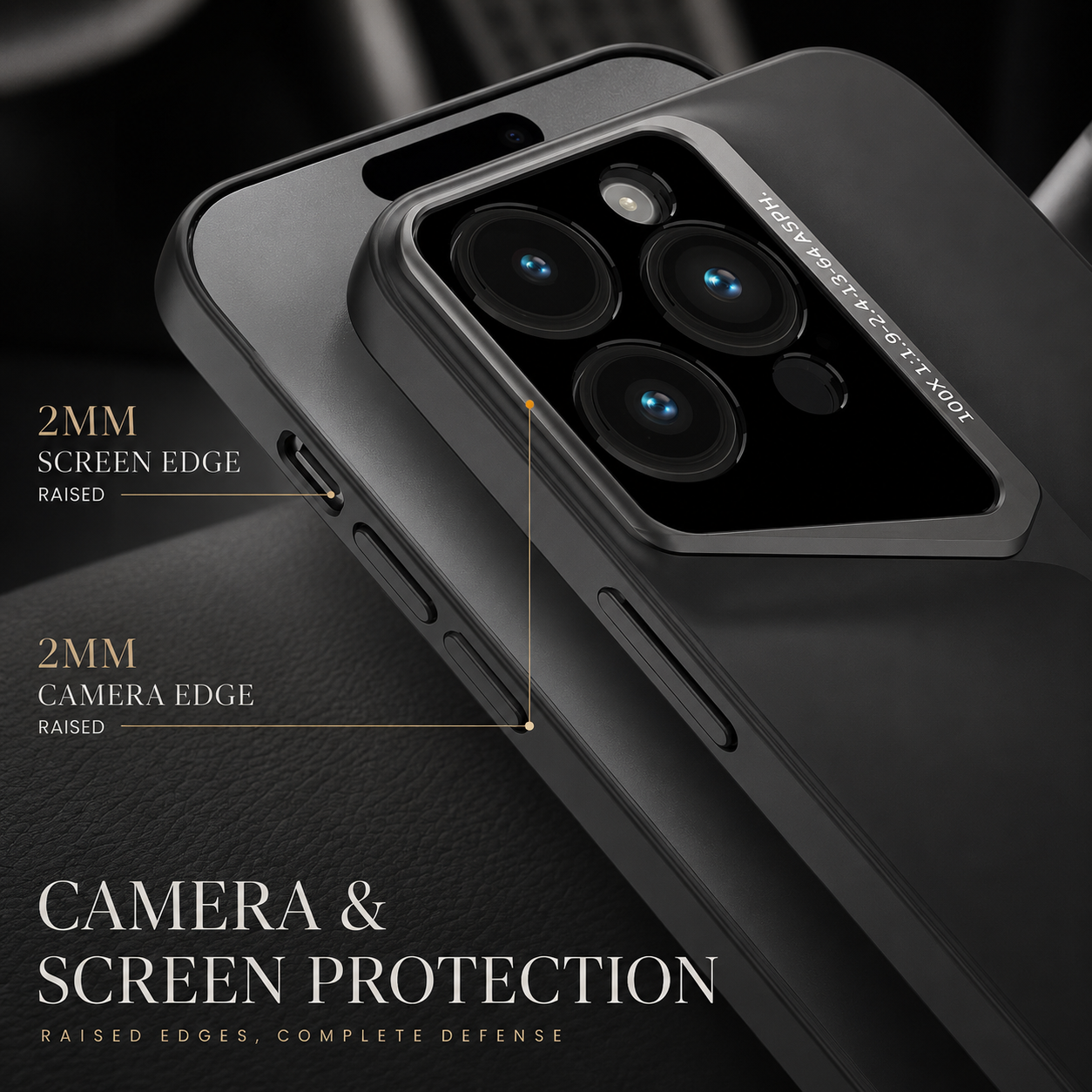 Premium iPhone Case Camera Lens Protection Shockproof Protective Cover Ultra Thin Titanium Style Anti Fingerprint Non Slip Design